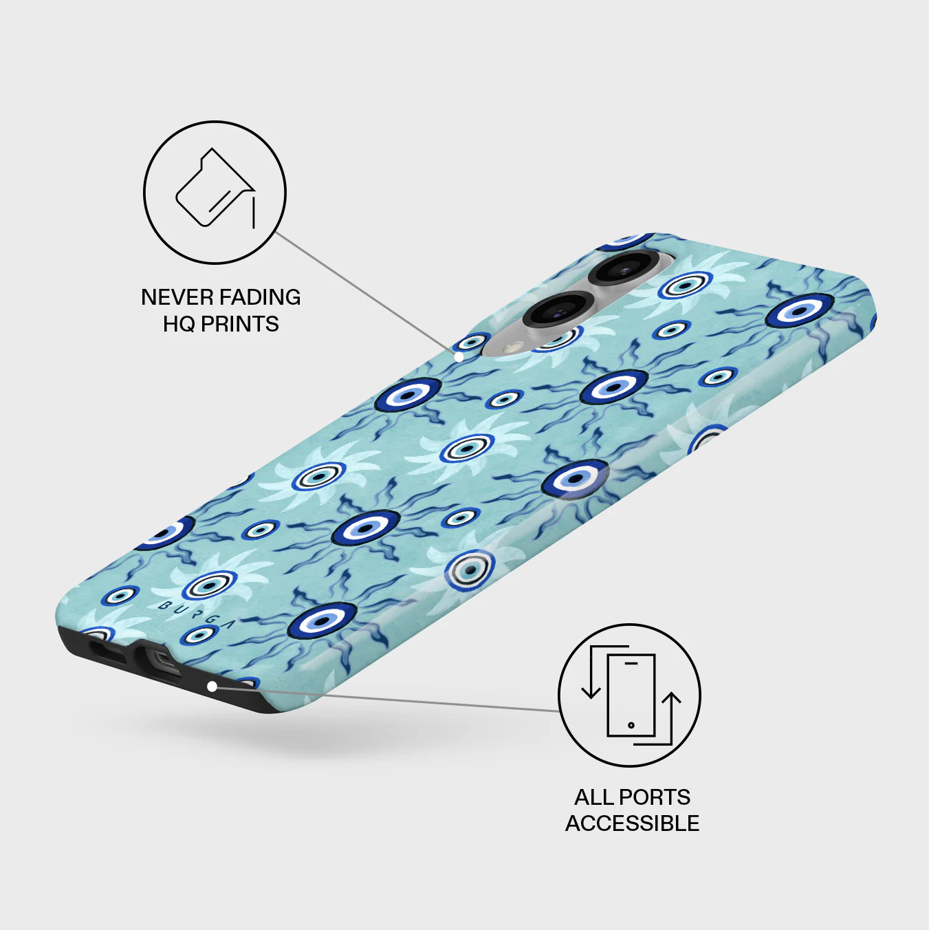 Blue Gaze - Samsung Galaxy S25 Edge Case - Image 3