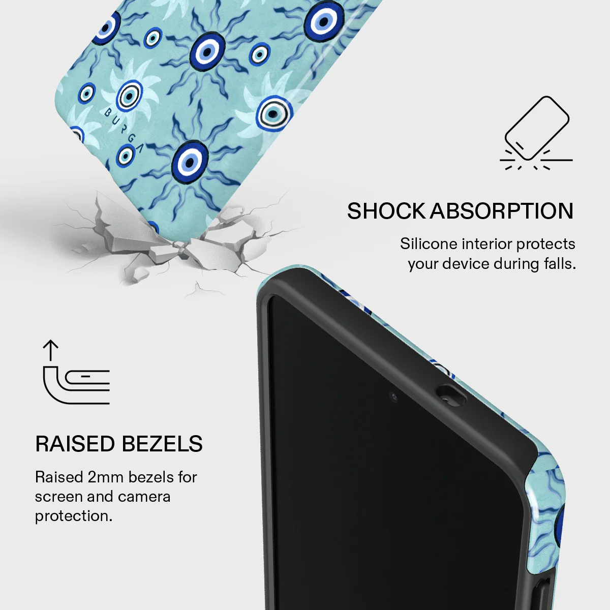 Blue Gaze - Samsung Galaxy S25 Edge Case - Image 4