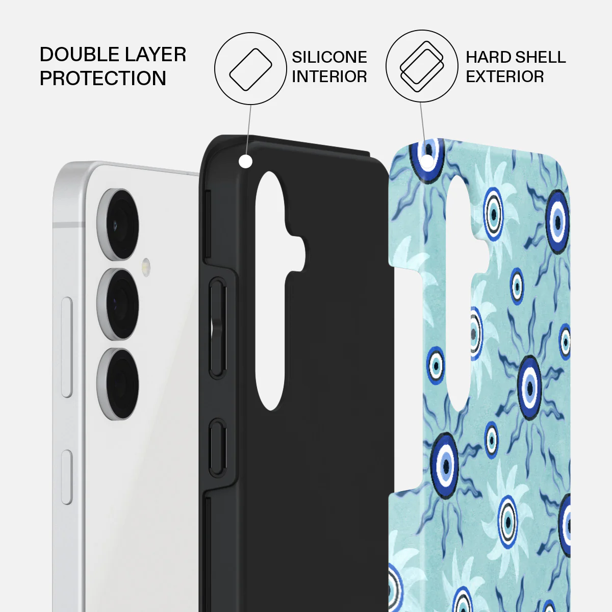 Blue Gaze - Samsung Galaxy S25 FE Case - Image 2