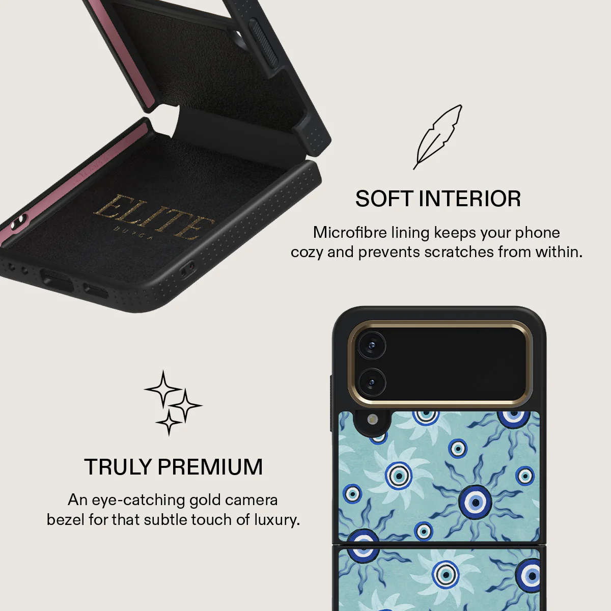 Blue Gaze - Samsung Galaxy Z Flip 4 Case - Image 19
