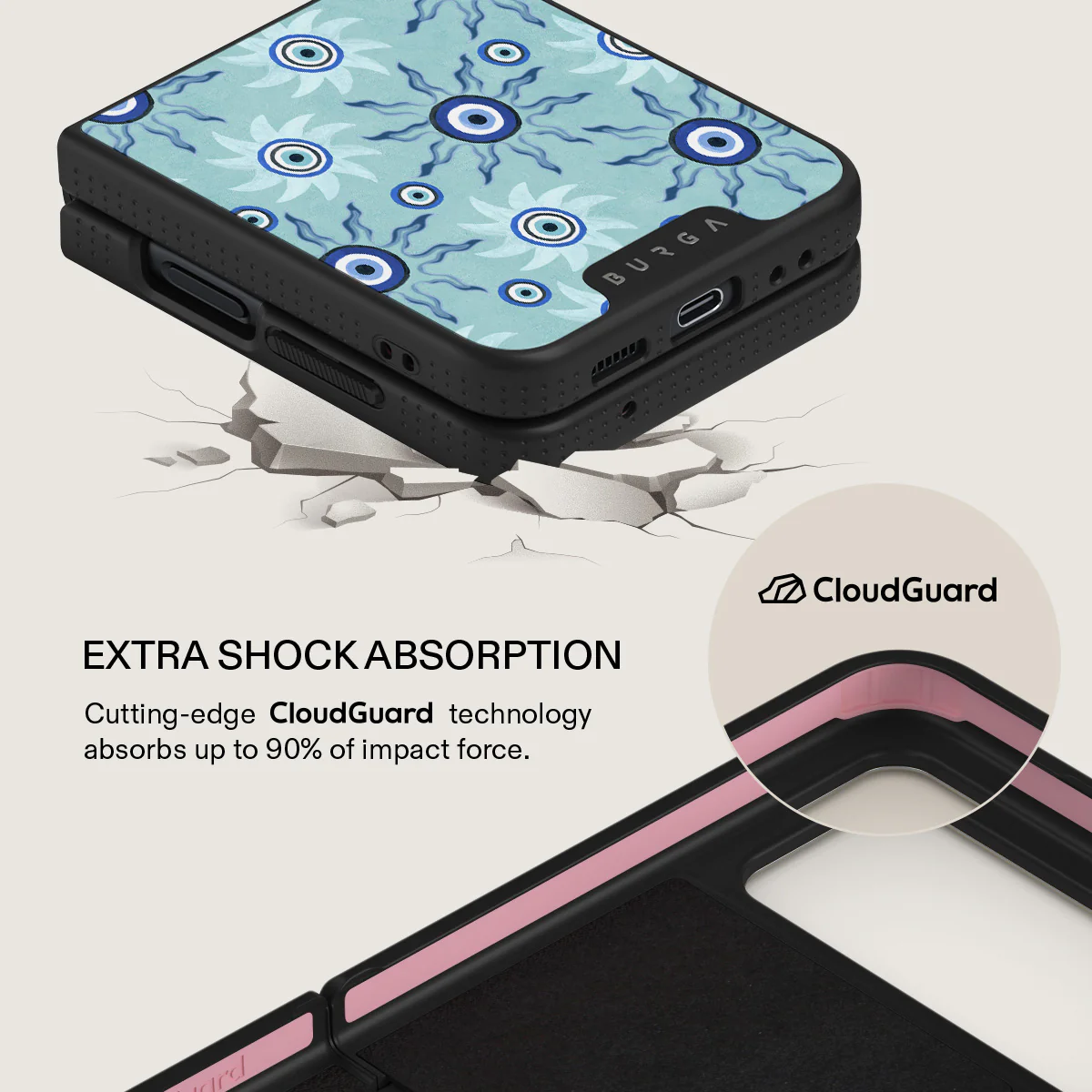 Blue Gaze - Samsung Galaxy Z Flip 4 Case - Image 22