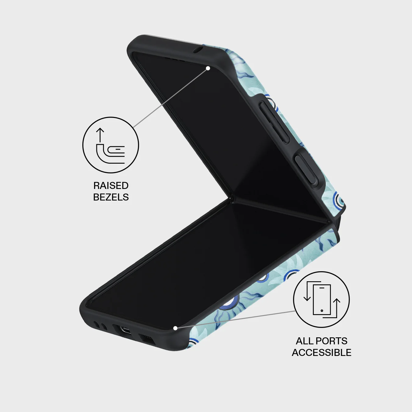 Blue Gaze - Samsung Galaxy Z Flip 4 Case - Image 9