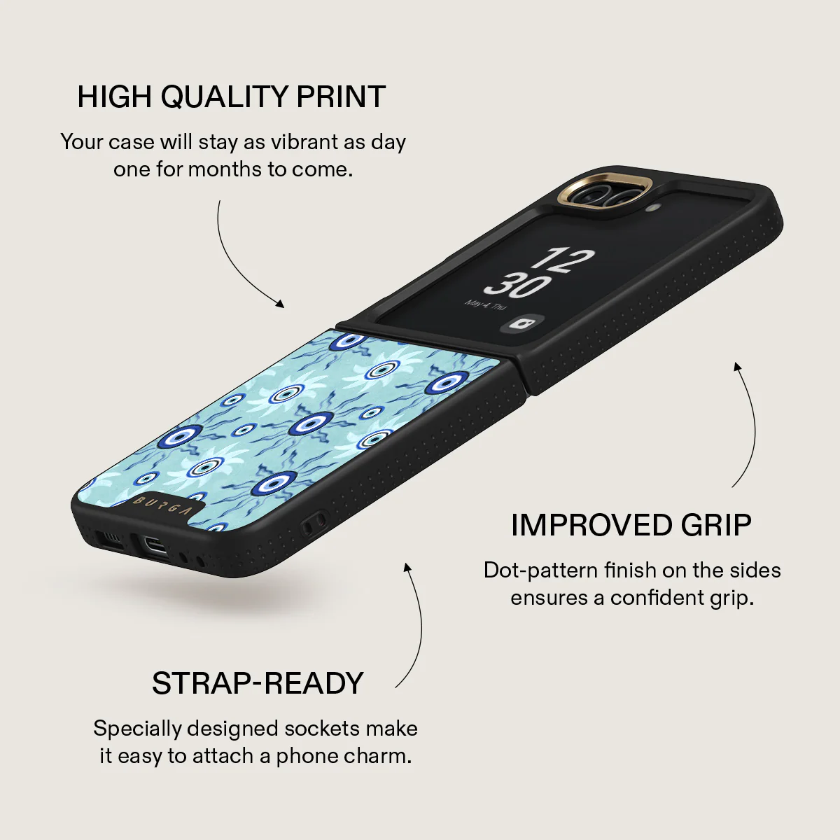 Blue Gaze - Samsung Galaxy Z Flip 5 Case - Image 12