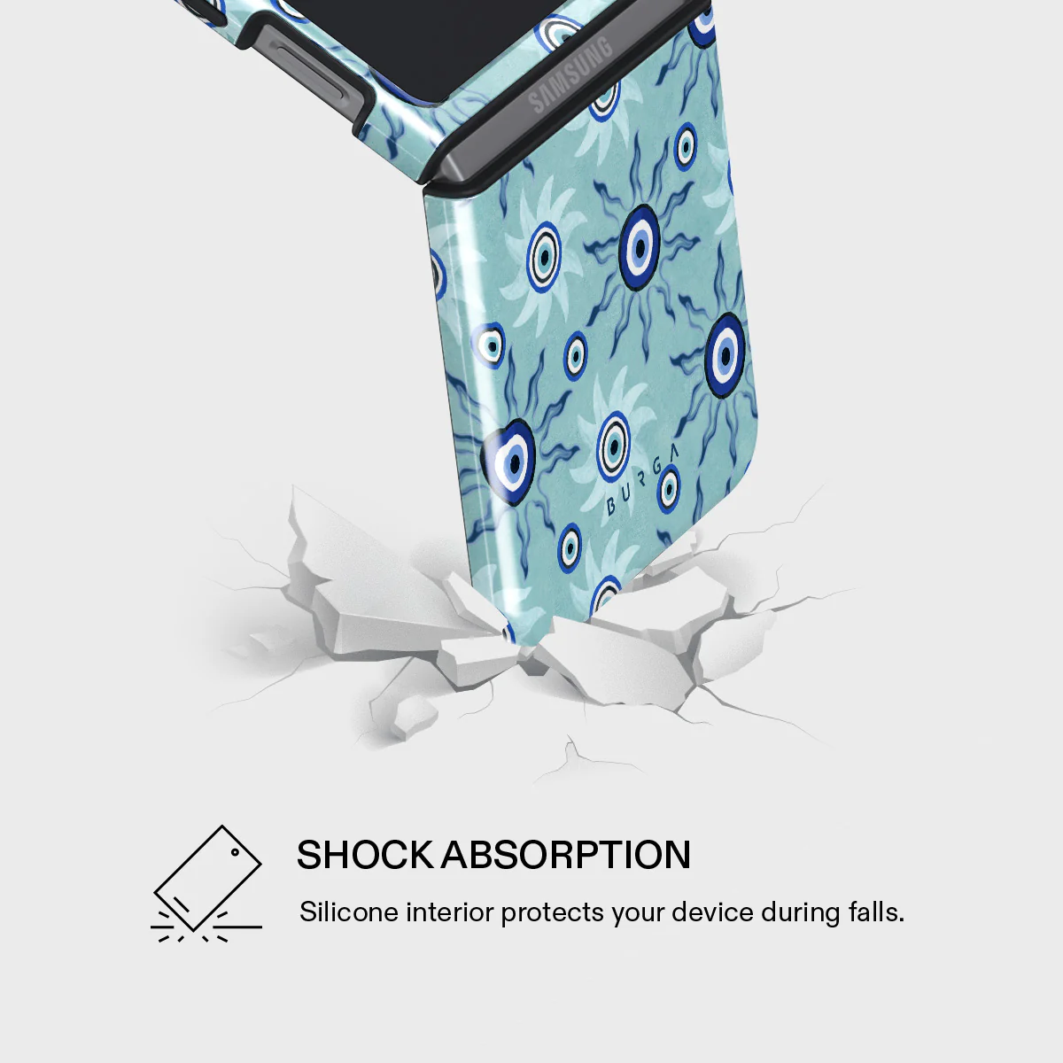 Blue Gaze - Samsung Galaxy Z Flip 5 Case - Image 4
