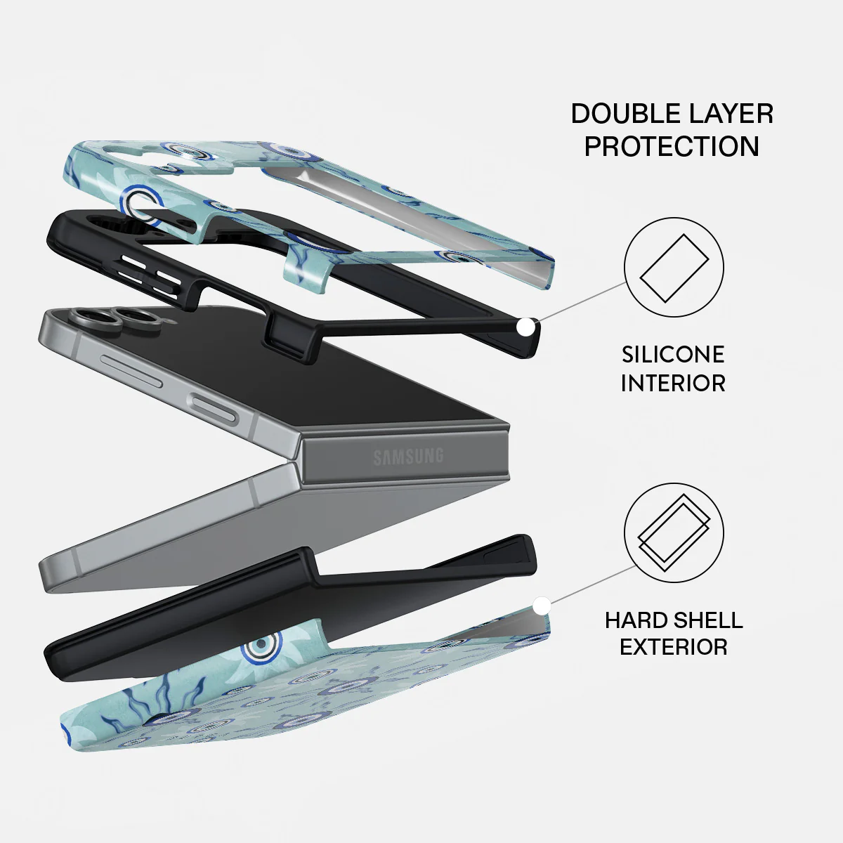 Blue Gaze - Samsung Galaxy Z Flip 6 Case - Image 2