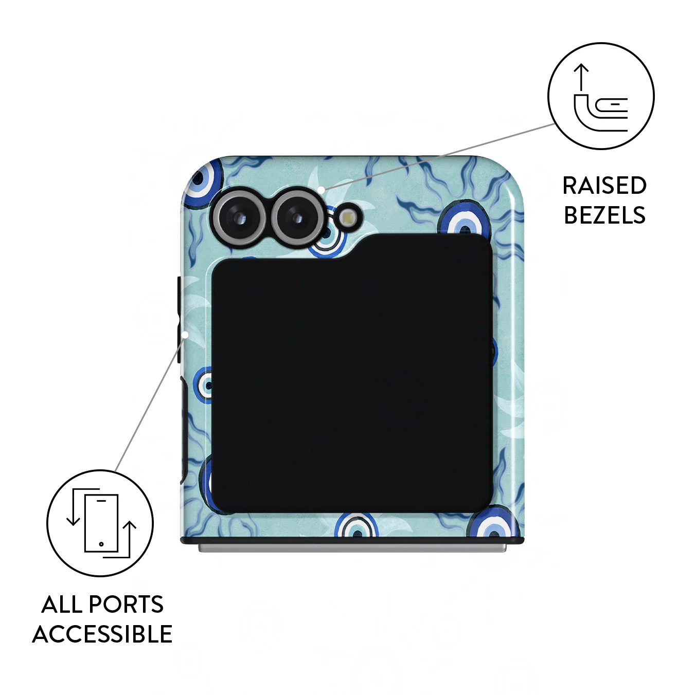 Blue Gaze - Samsung Galaxy Z Flip 6 Case - Image 3