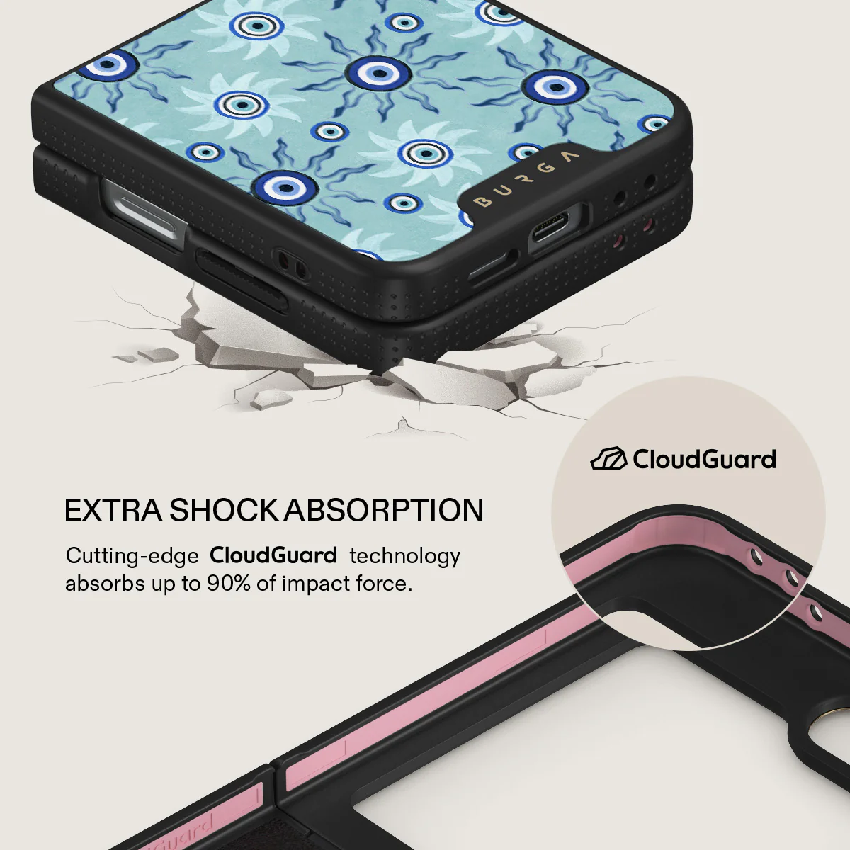 Blue Gaze - Samsung Galaxy Z Flip 6 Case - Image 8