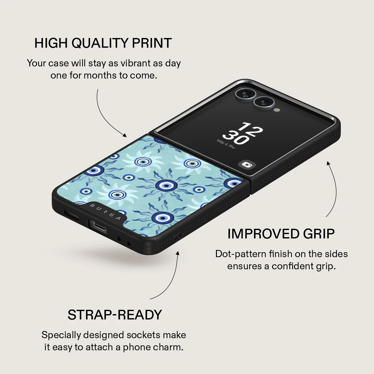 Blue Gaze - Samsung Galaxy Z Flip 7 Case - Image 16