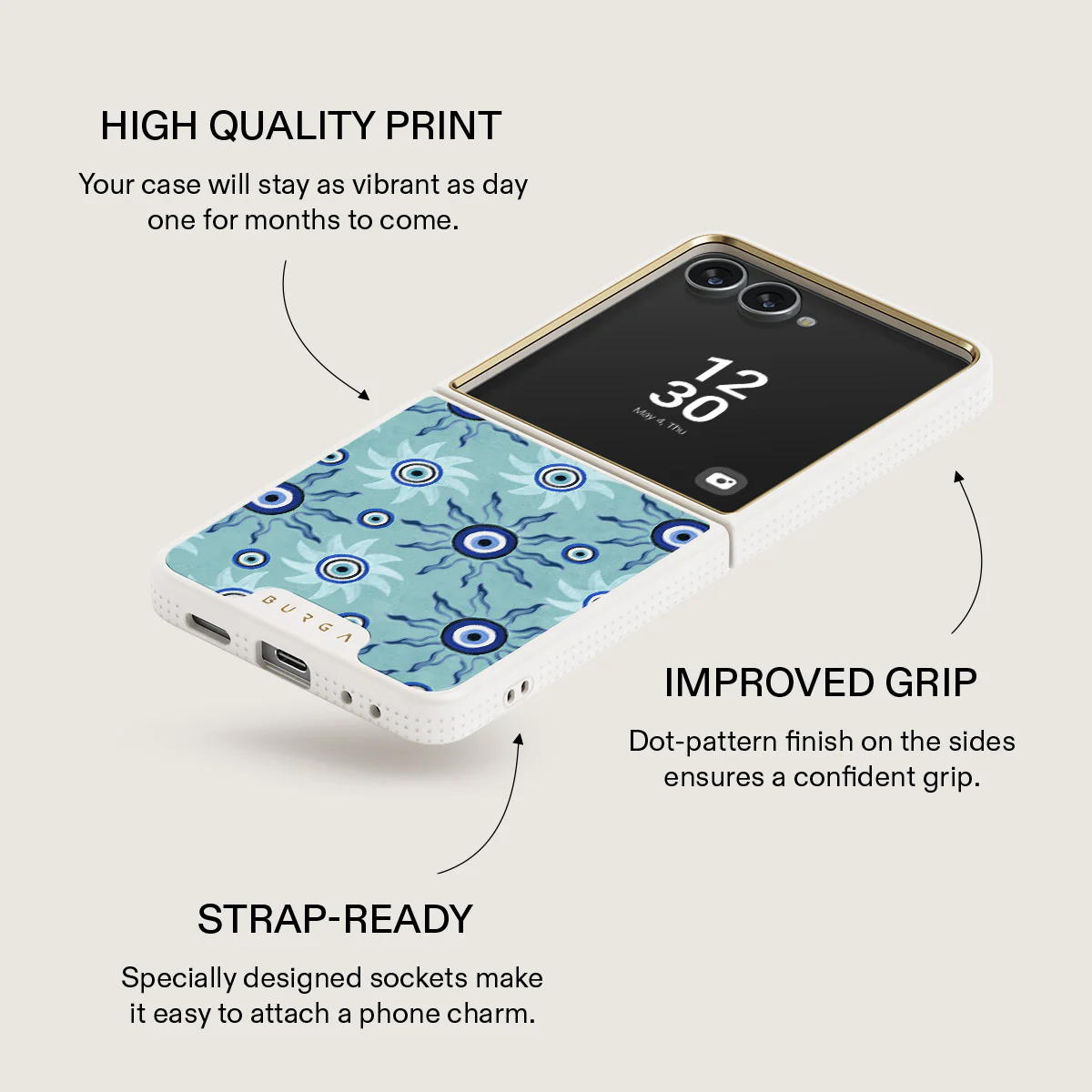 Blue Gaze - Samsung Galaxy Z Flip 7 Case - Image 23