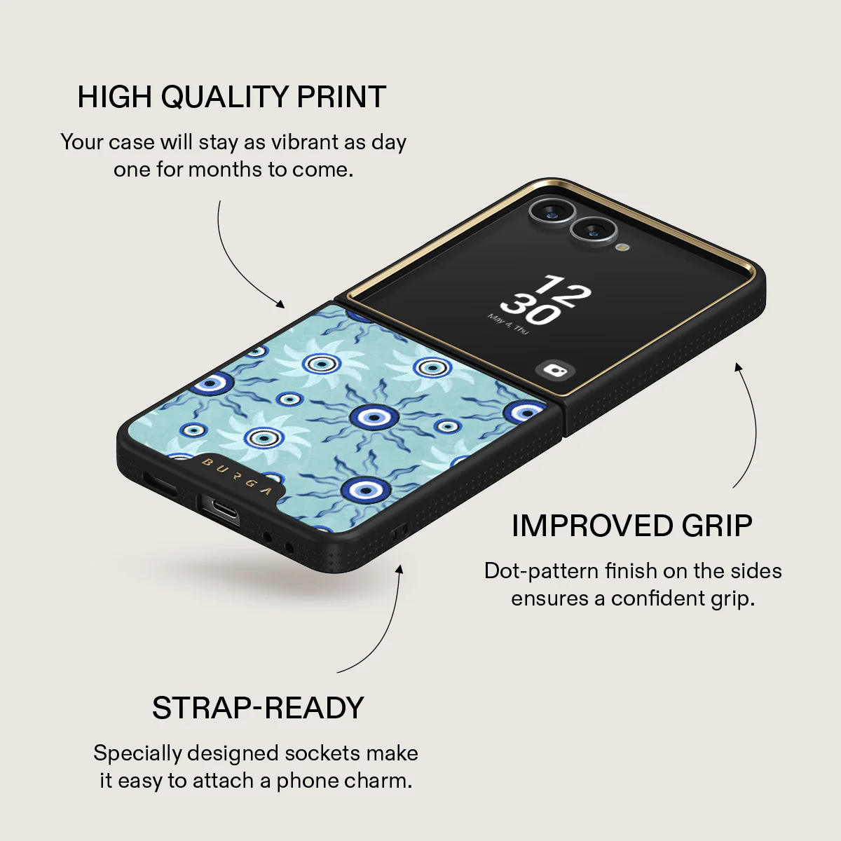 Blue Gaze - Samsung Galaxy Z Flip 7 Case - Image 9
