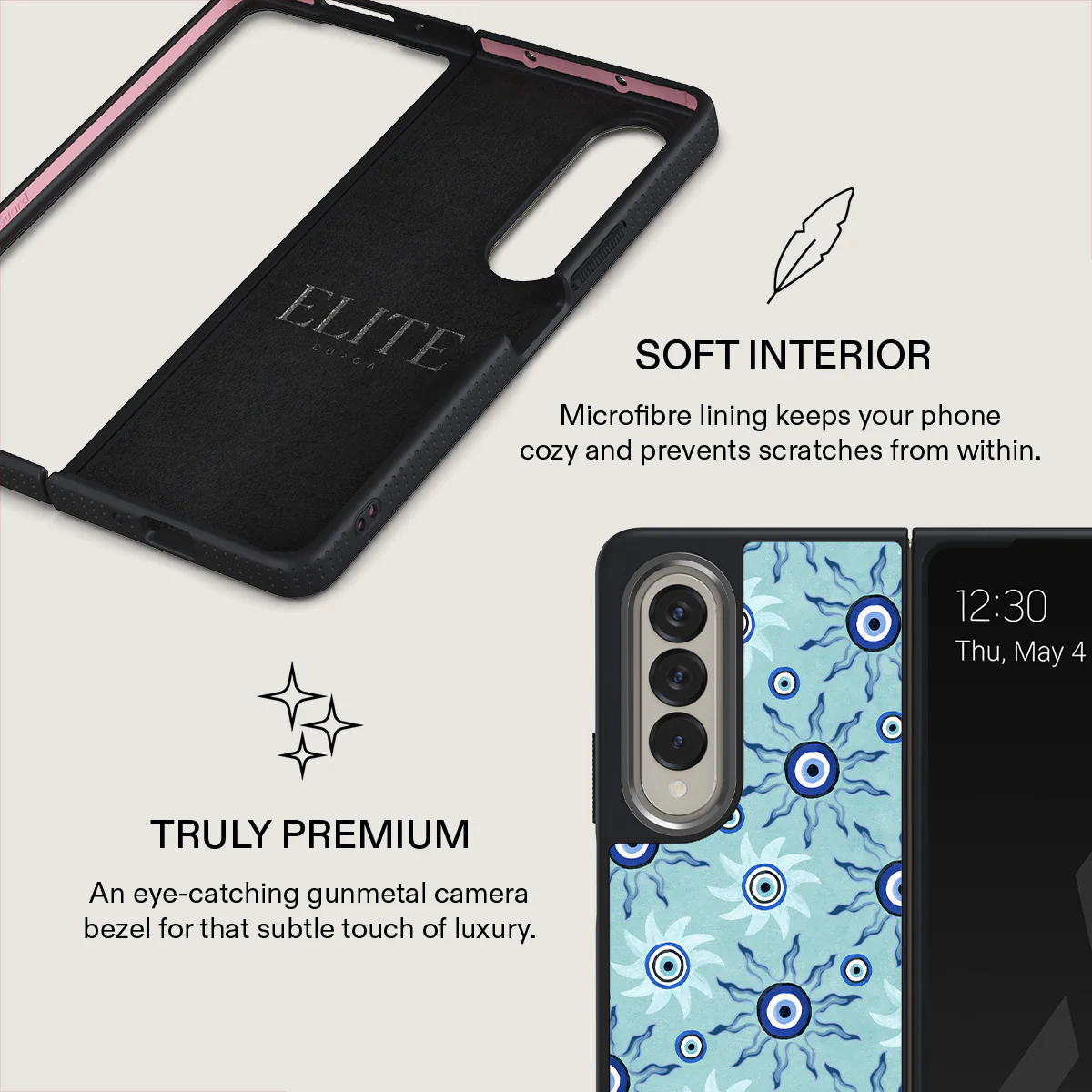 Blue Gaze - Samsung Galaxy Z Fold 4 Case - Image 18