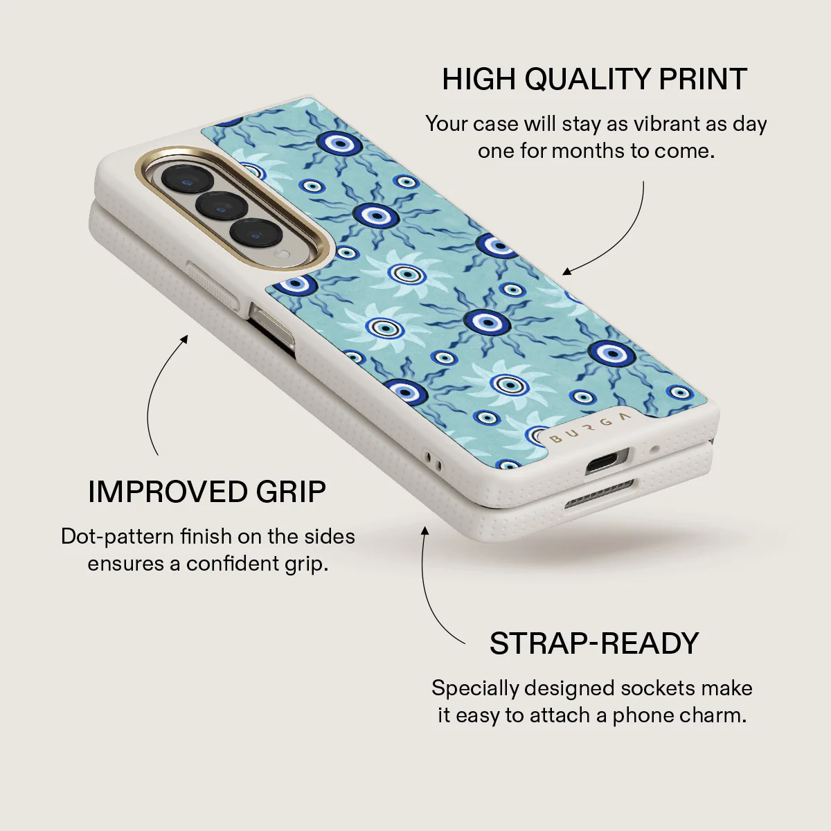 Blue Gaze - Samsung Galaxy Z Fold 4 Case - Image 24