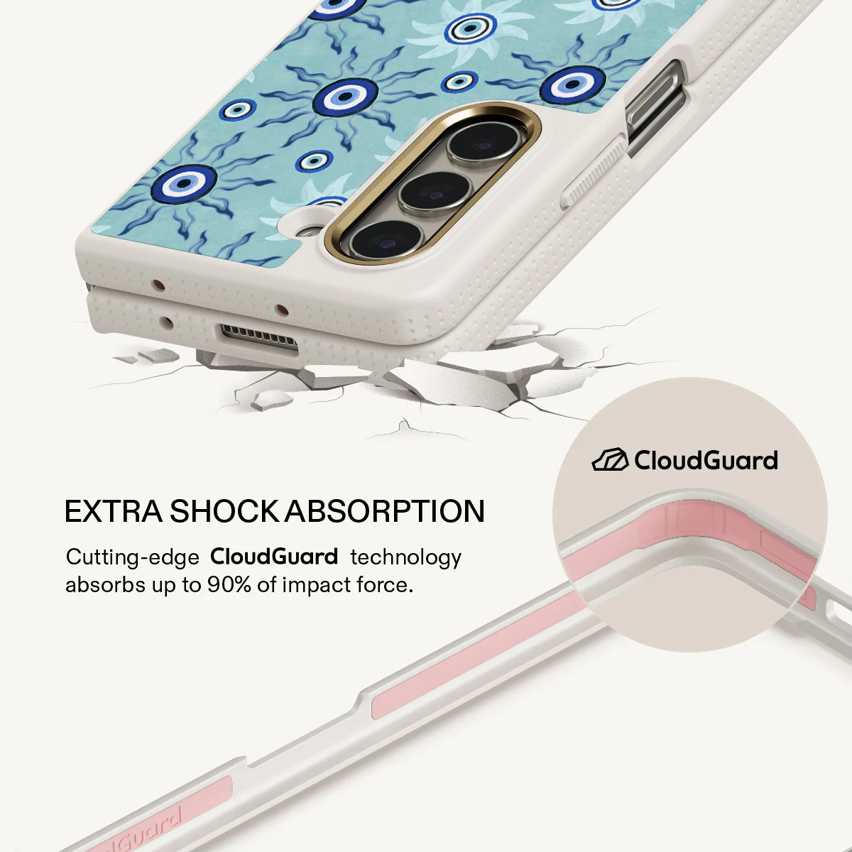 Blue Gaze - Samsung Galaxy Z Fold 5 Case - Image 17