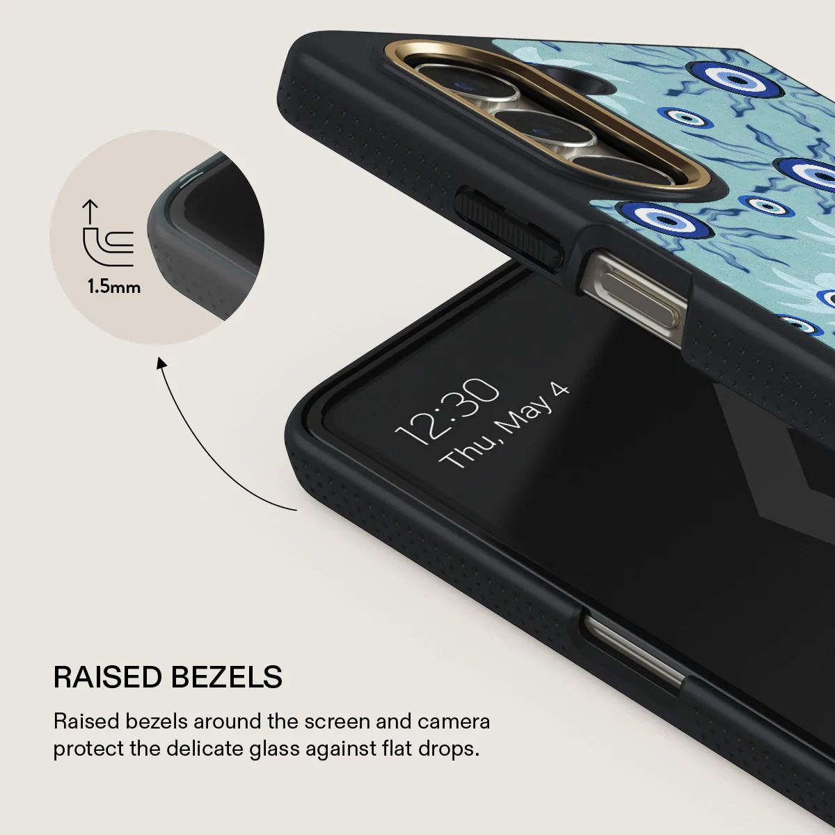 Blue Gaze - Samsung Galaxy Z Fold 5 Case - Image 4