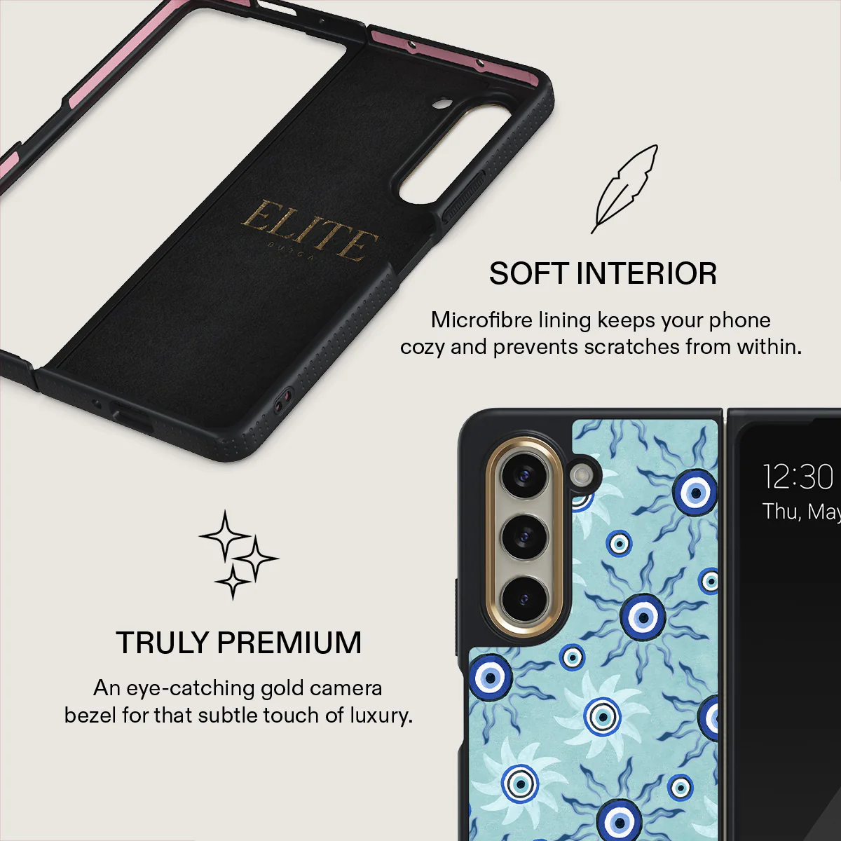 Blue Gaze - Samsung Galaxy Z Fold 5 Case - Image 6