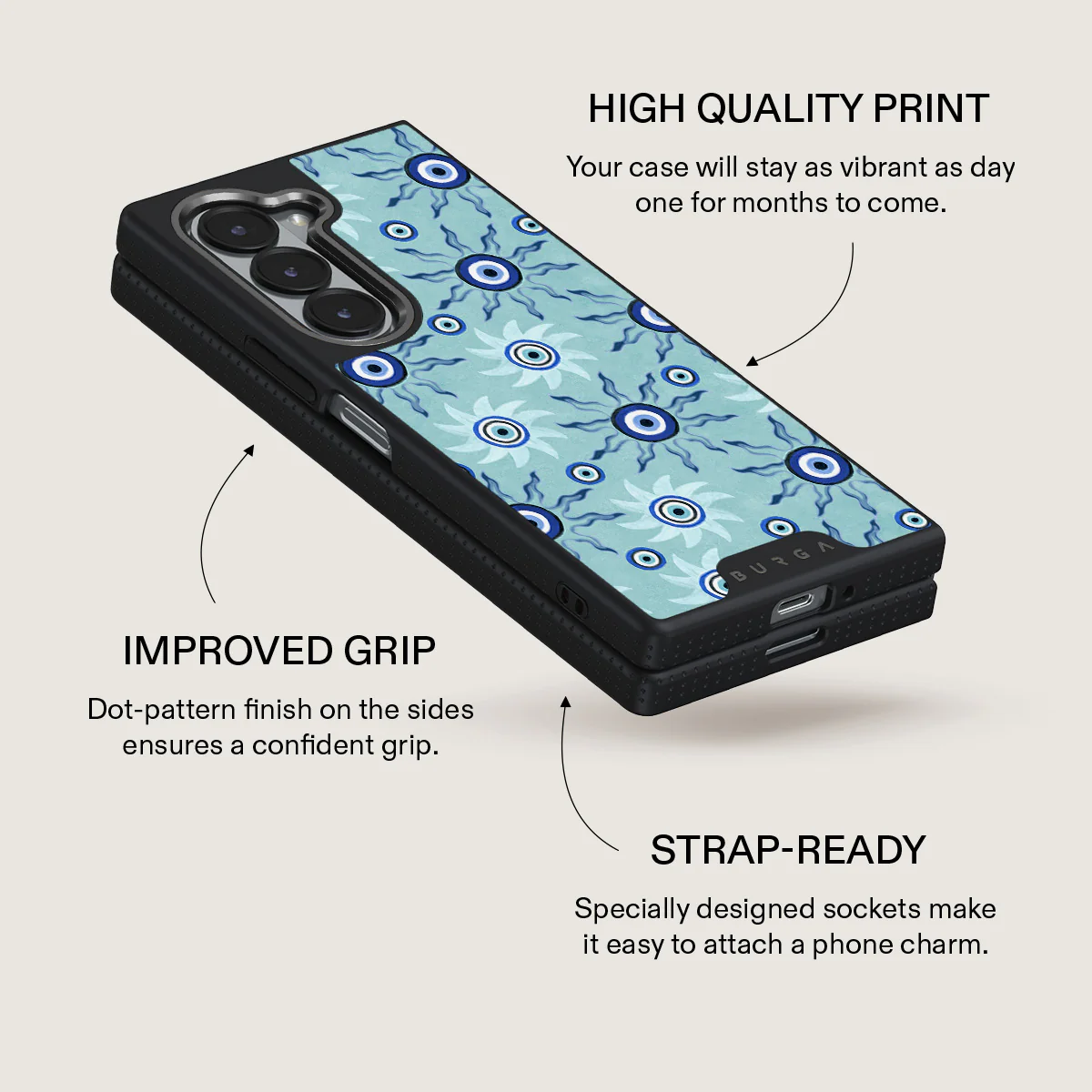 Blue Gaze - Samsung Galaxy Z Fold 6 Case - Image 12