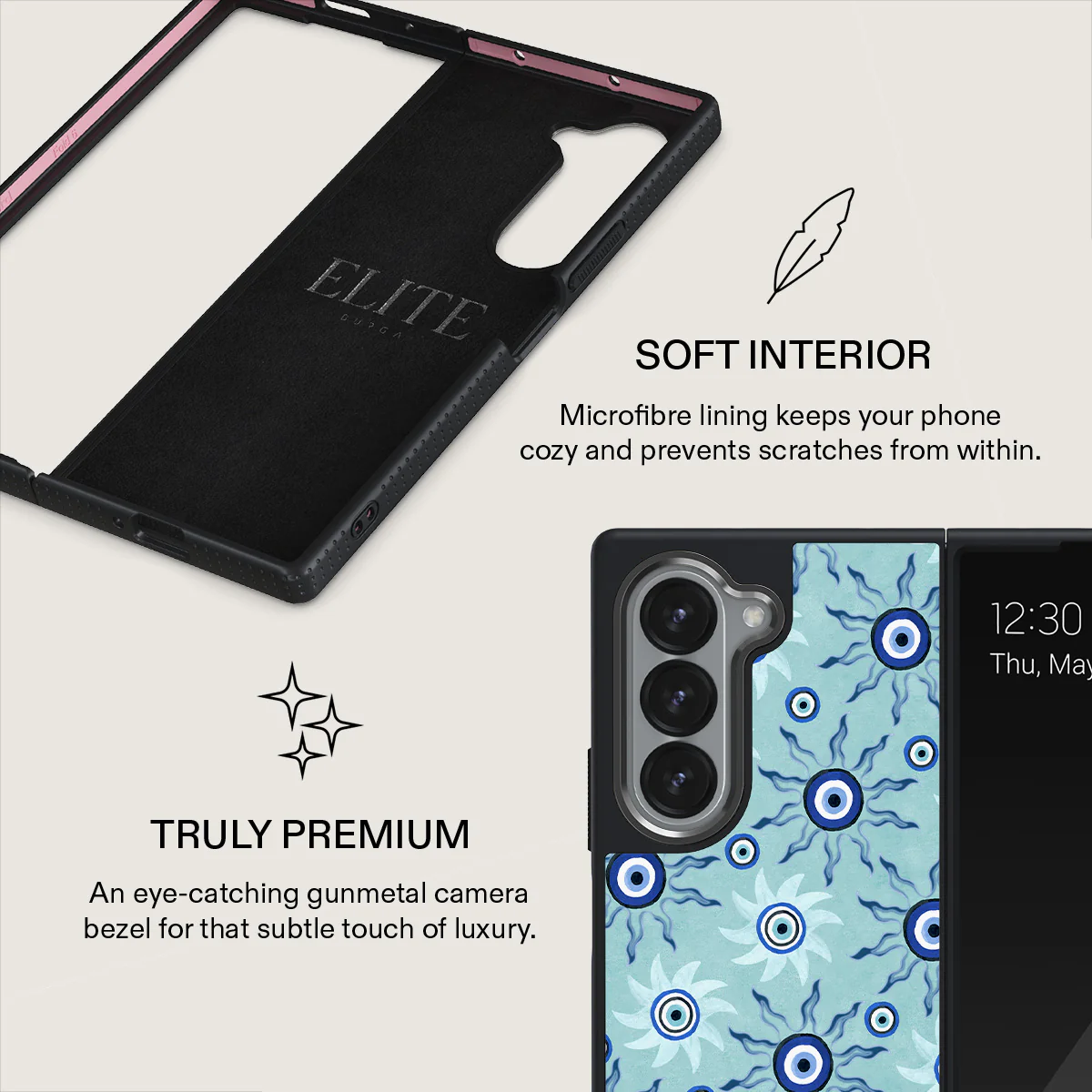 Blue Gaze - Samsung Galaxy Z Fold 6 Case - Image 13