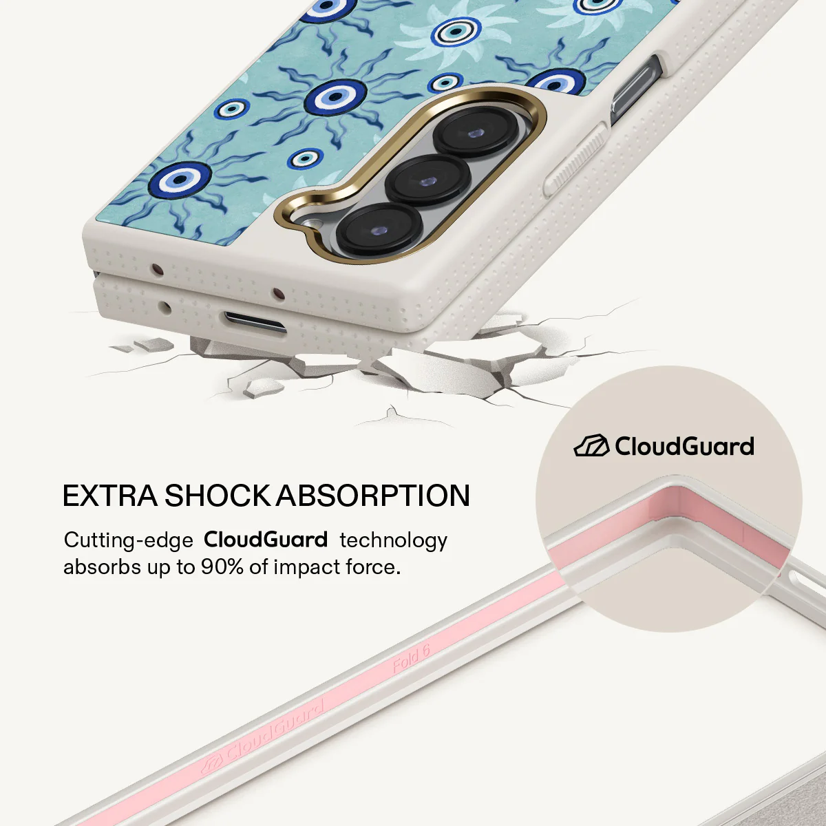 Blue Gaze - Samsung Galaxy Z Fold 6 Case - Image 17