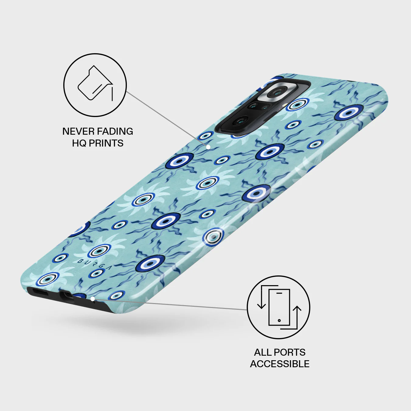 Blue Gaze - Xiaomi Redmi Note 10 Pro Case - Image 3