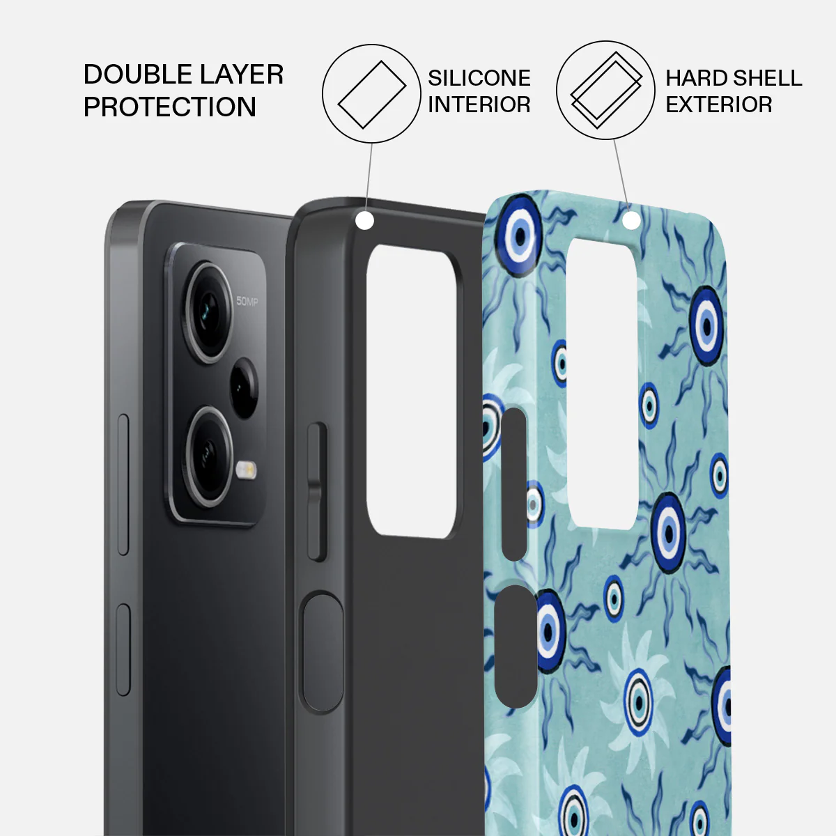 Blue Gaze - Xiaomi Redmi Note 12 Pro+ 5G Case - Image 2