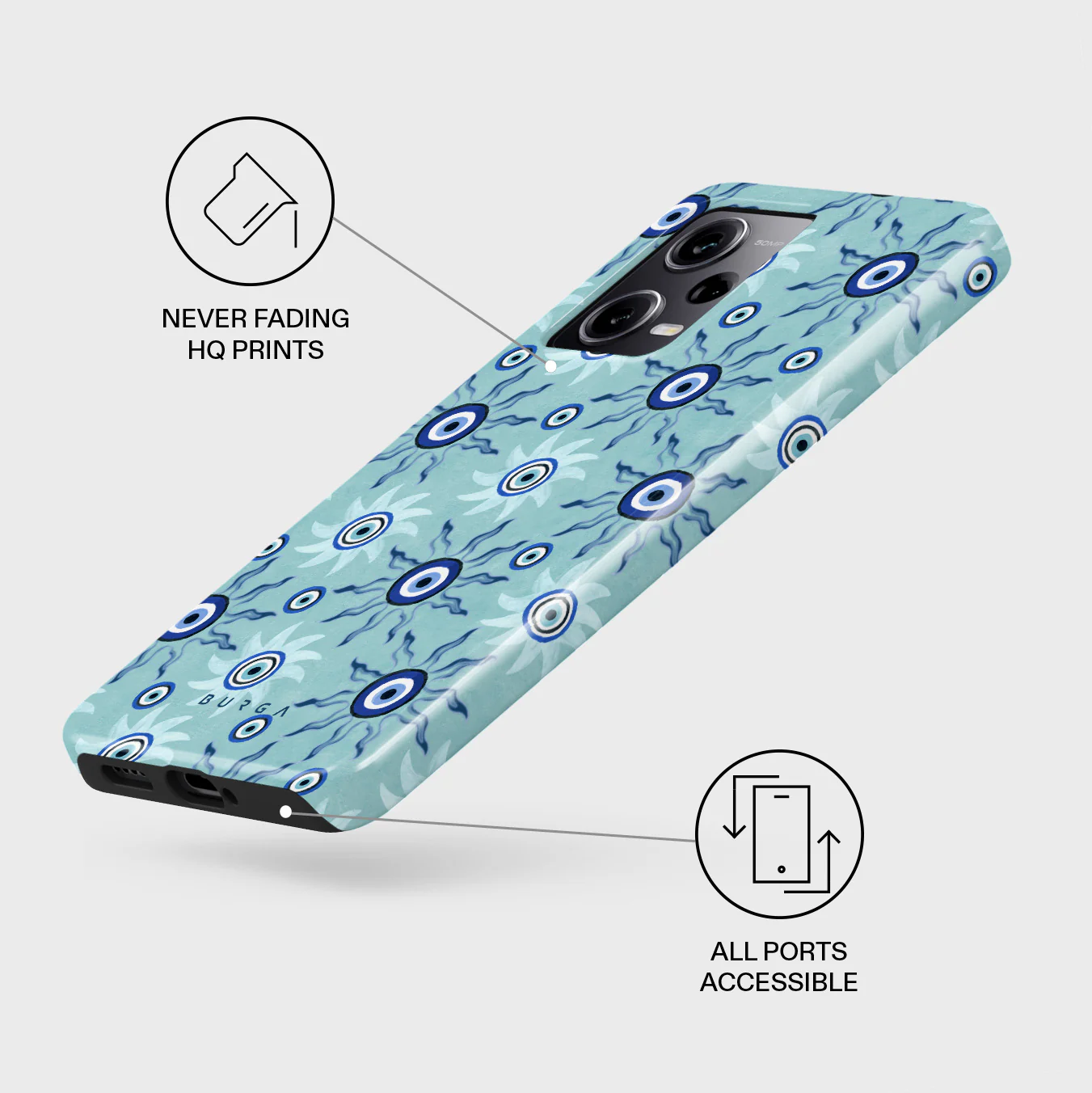 Blue Gaze - Xiaomi Redmi Note 12 Pro+ 5G Case - Image 3
