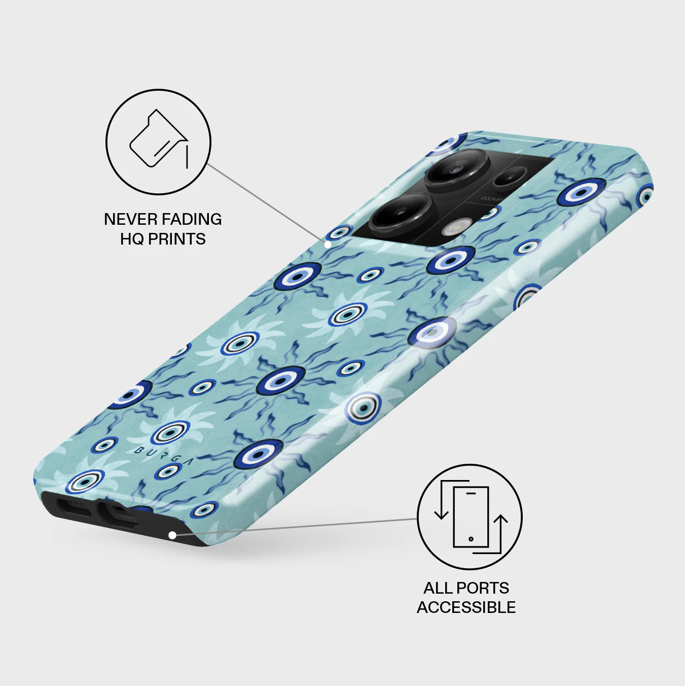 Blue Gaze - Xiaomi Redmi Note 13 Pro 5G Case - Image 3
