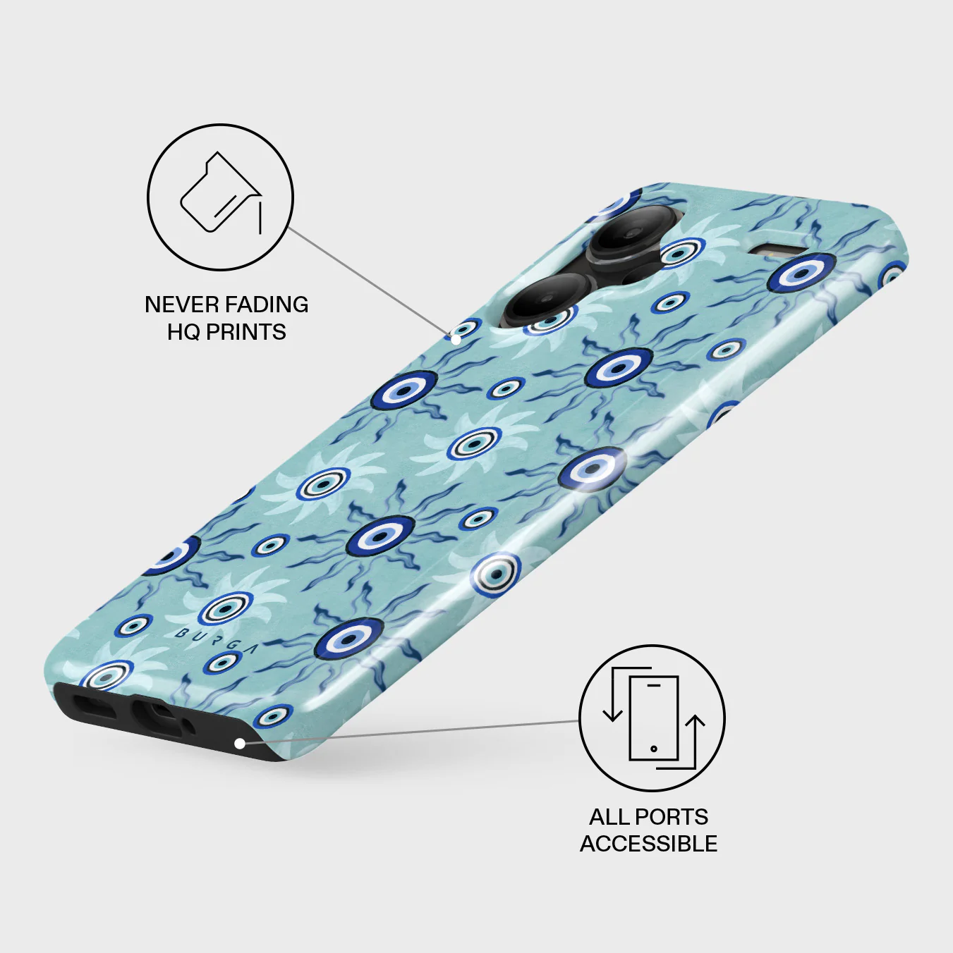 Blue Gaze - Xiaomi Redmi Note 13 Pro+ 5G Case - Image 3