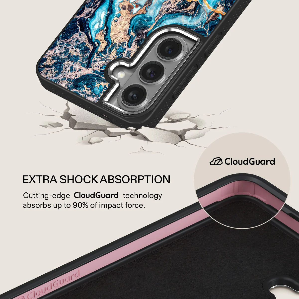 Mystic River - Blue Marble Samsung Galaxy S26 Case - Image 21