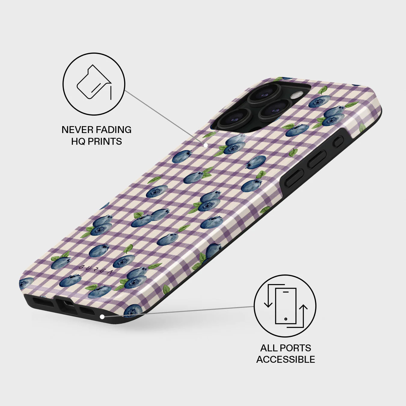 Blueberry Muffin - iPhone 15 Pro Case - Image 3