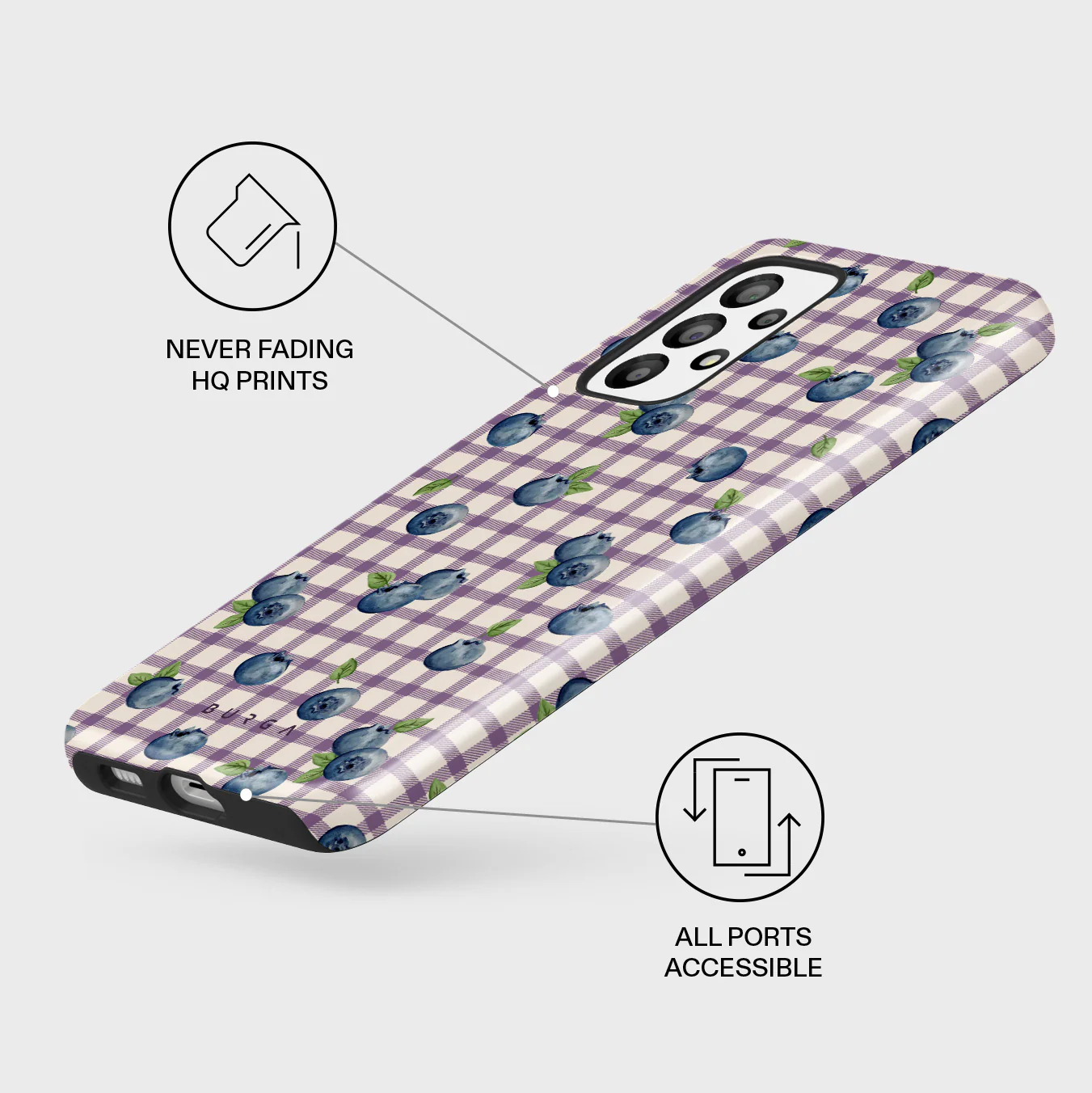 Blueberry Muffin - Samsung Galaxy A73 Case - Image 3