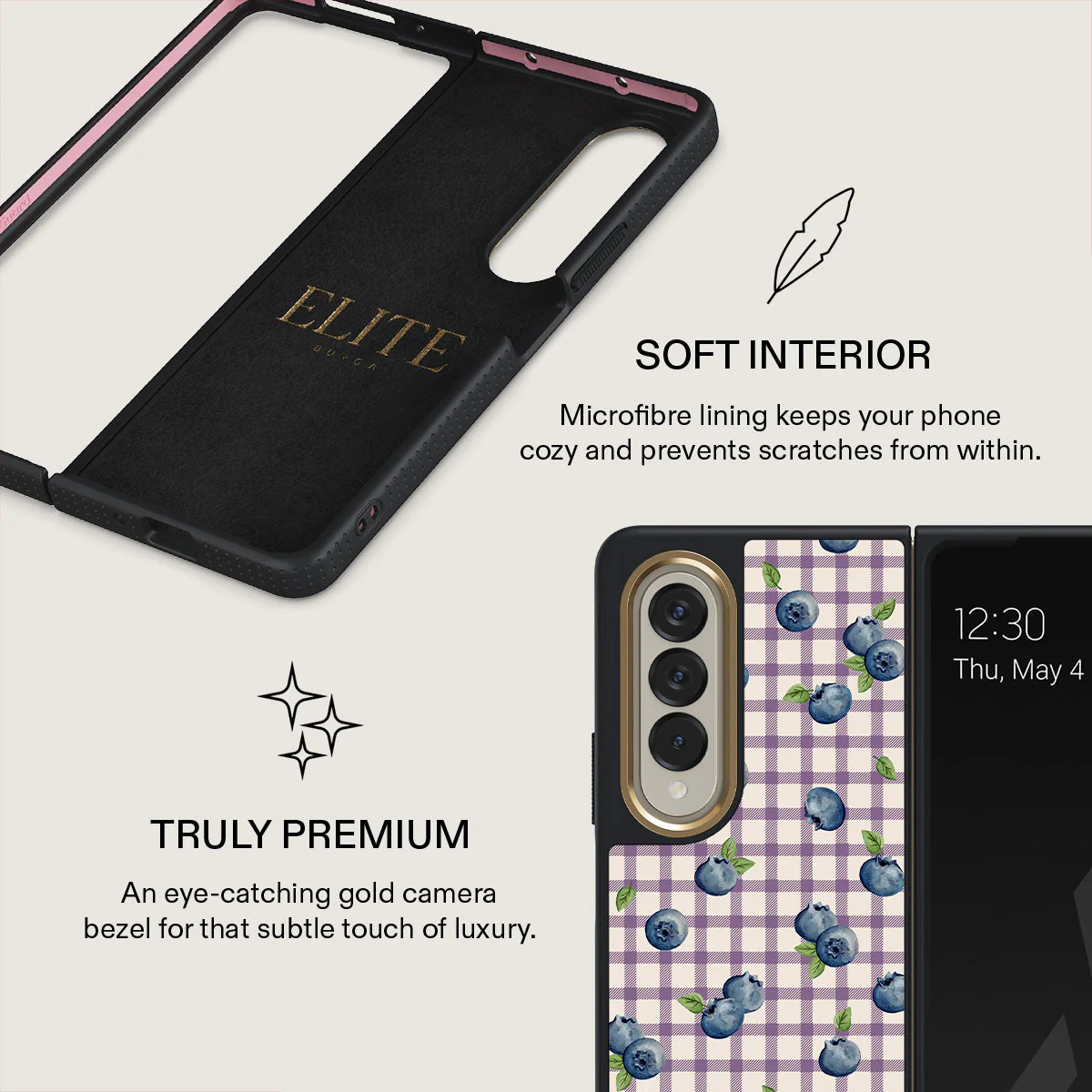 Blueberry Muffin - Samsung Galaxy Z Fold 4 Case - Image 11