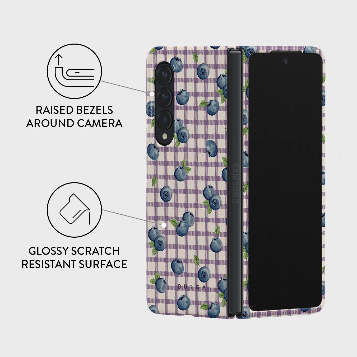 Blueberry Muffin - Samsung Galaxy Z Fold 4 Case - Image 3