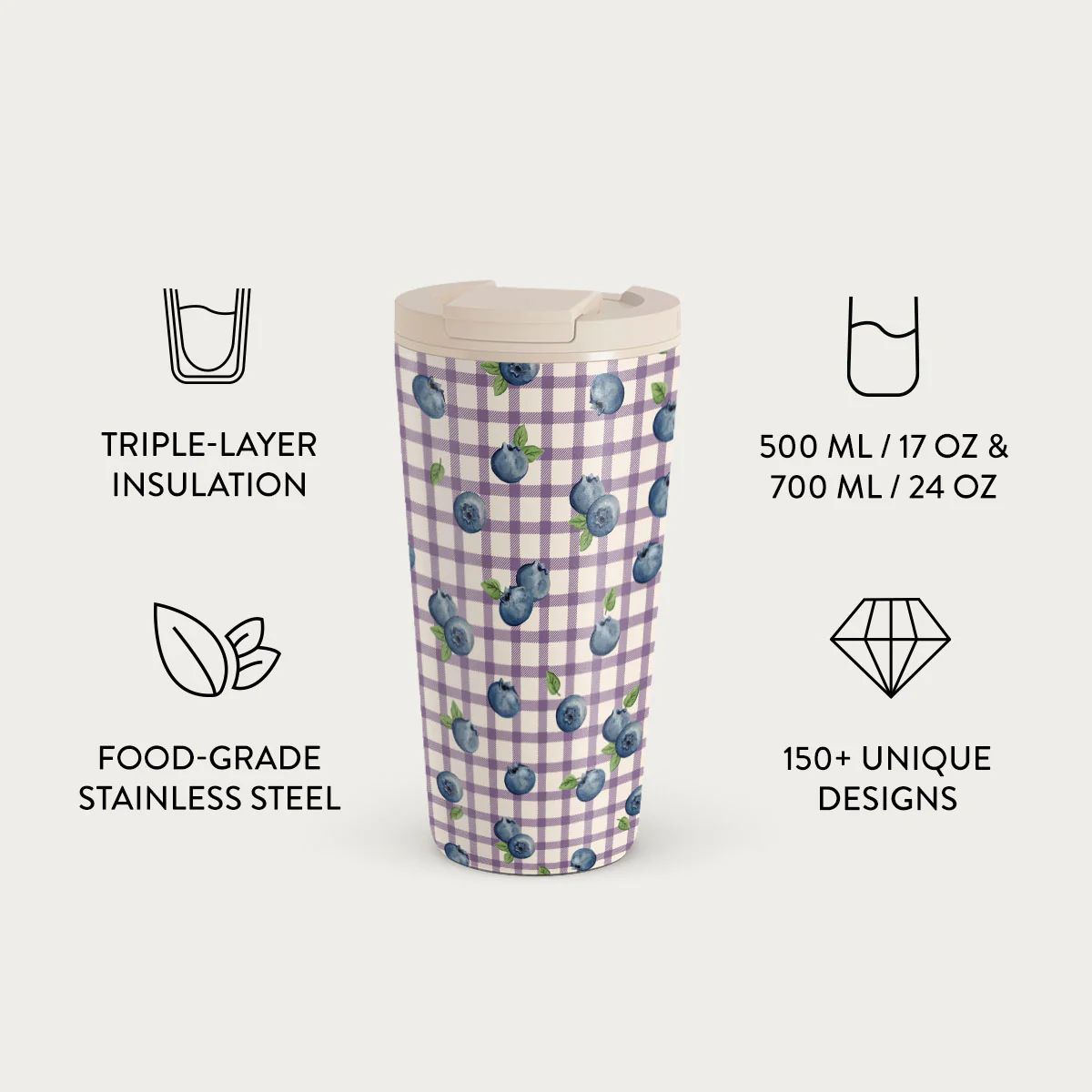 Blueberry Muffin - Travel Mug - Image 7