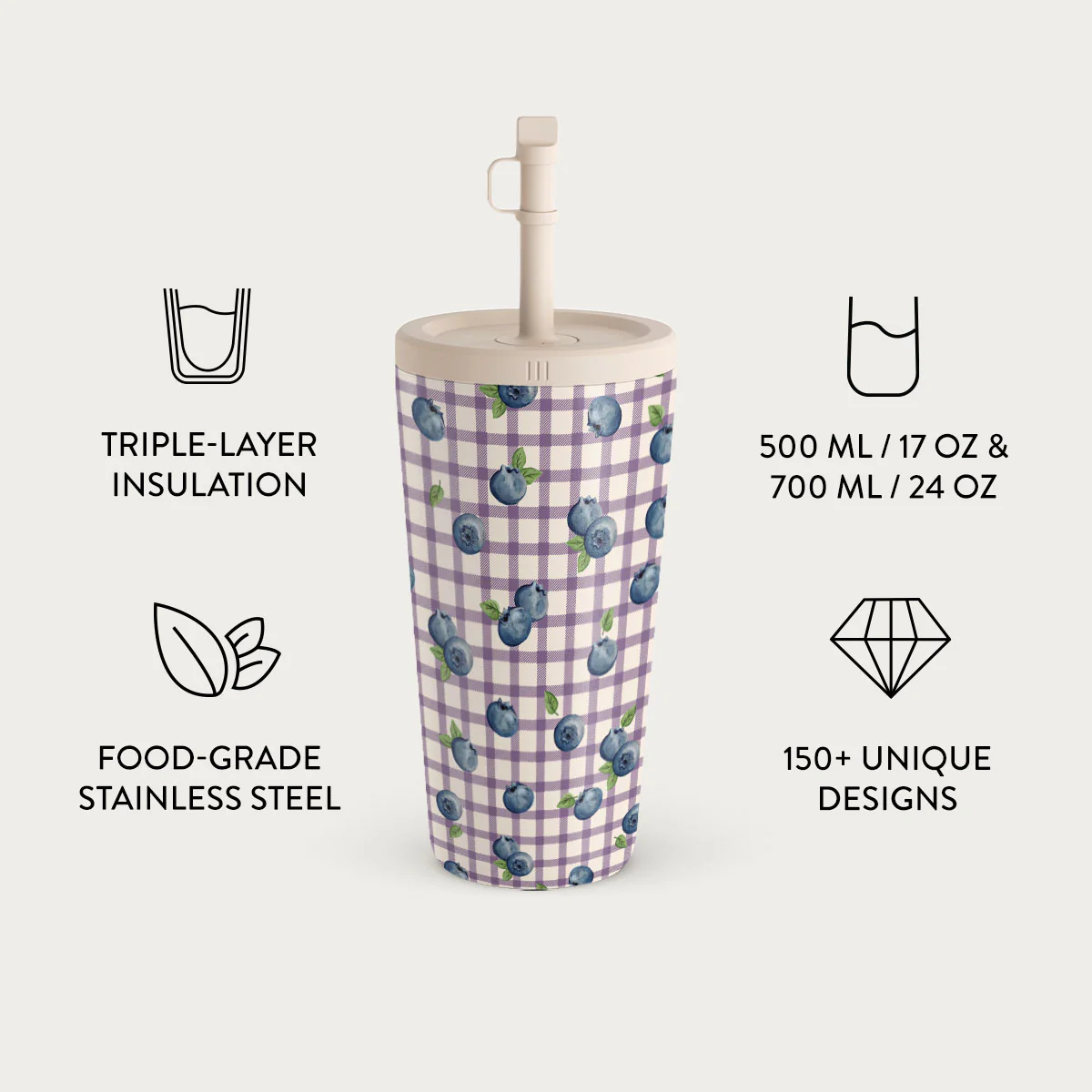 Blueberry Muffin - Travel Mug - Image 8