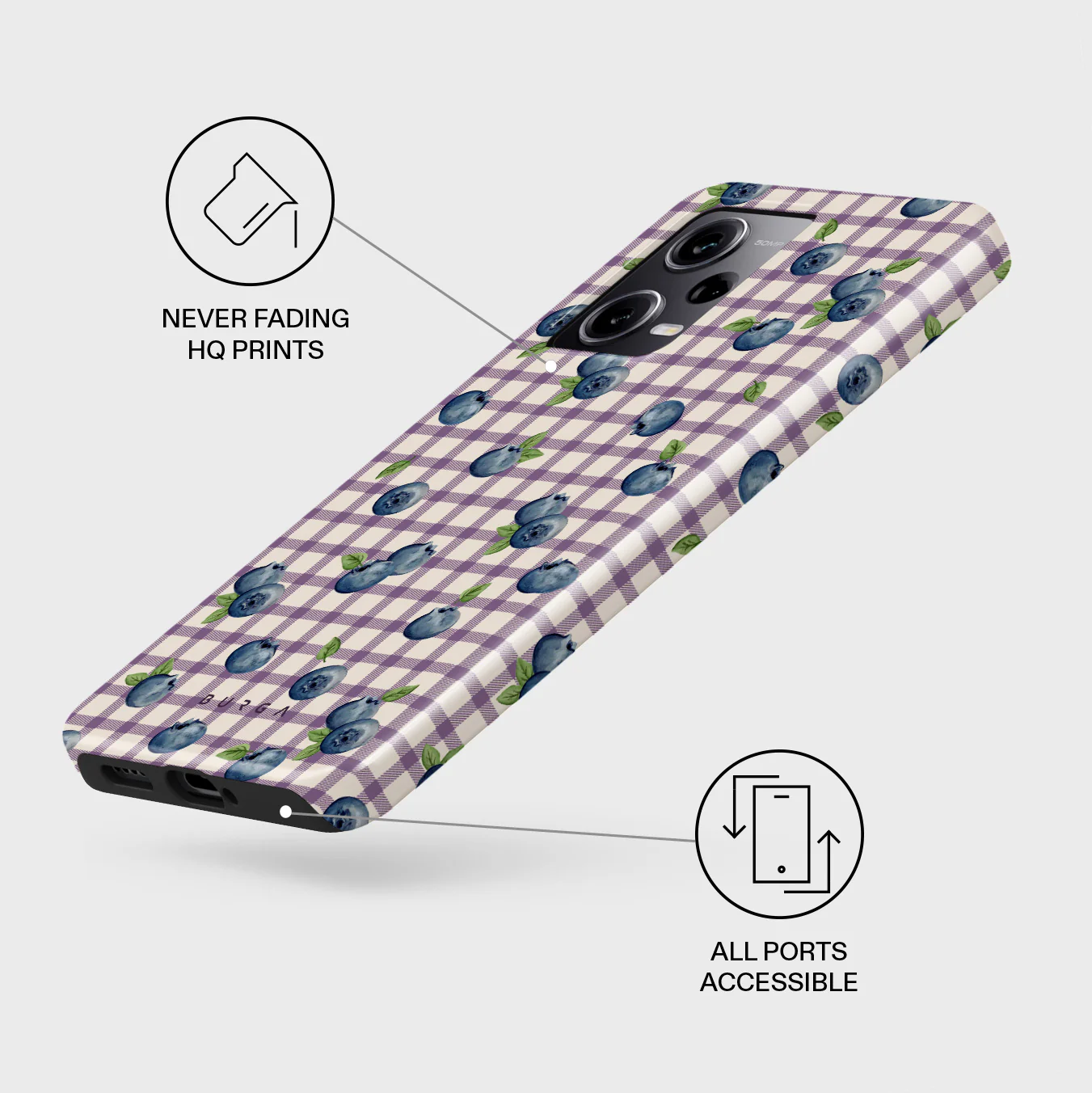 Blueberry Muffin - Xiaomi Redmi Note 12 Pro 5G Case - Image 3