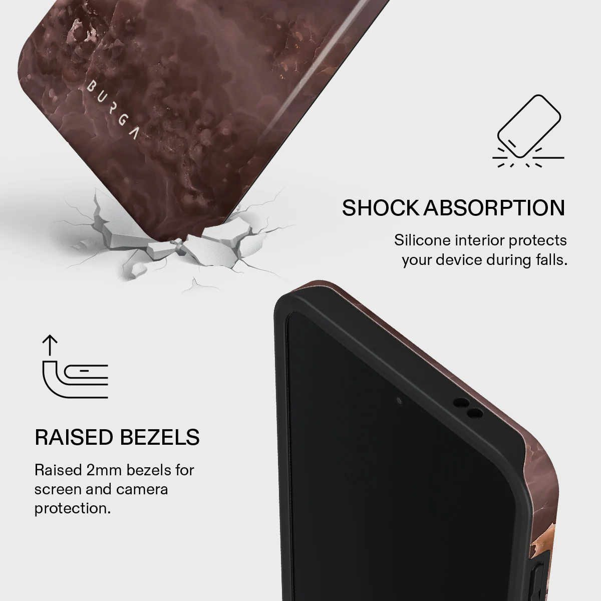 Fire Wood - Brown Marble Samsung Galaxy A57 5G Case - Image 4