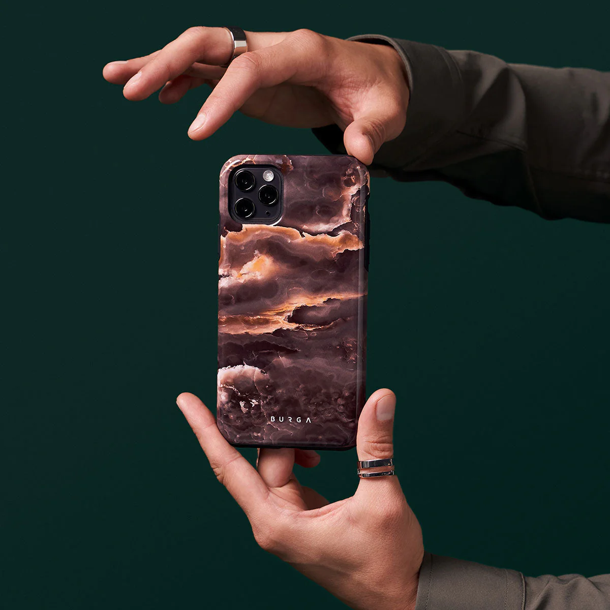 Fire Wood - Brown Marble Samsung Galaxy S26 Case - Image 43