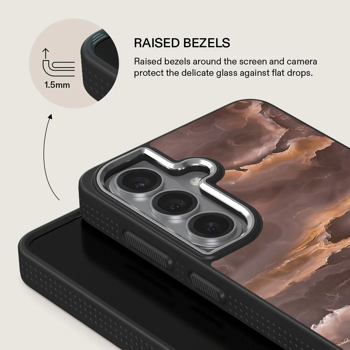 Fire Wood - Brown Marble Samsung Galaxy S26 Plus Case - Image 22
