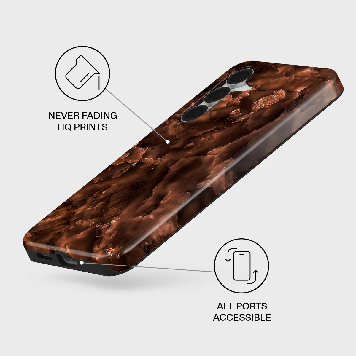 Toasted Chestnut - Brown Samsung Galaxy S25 FE Case - Image 3