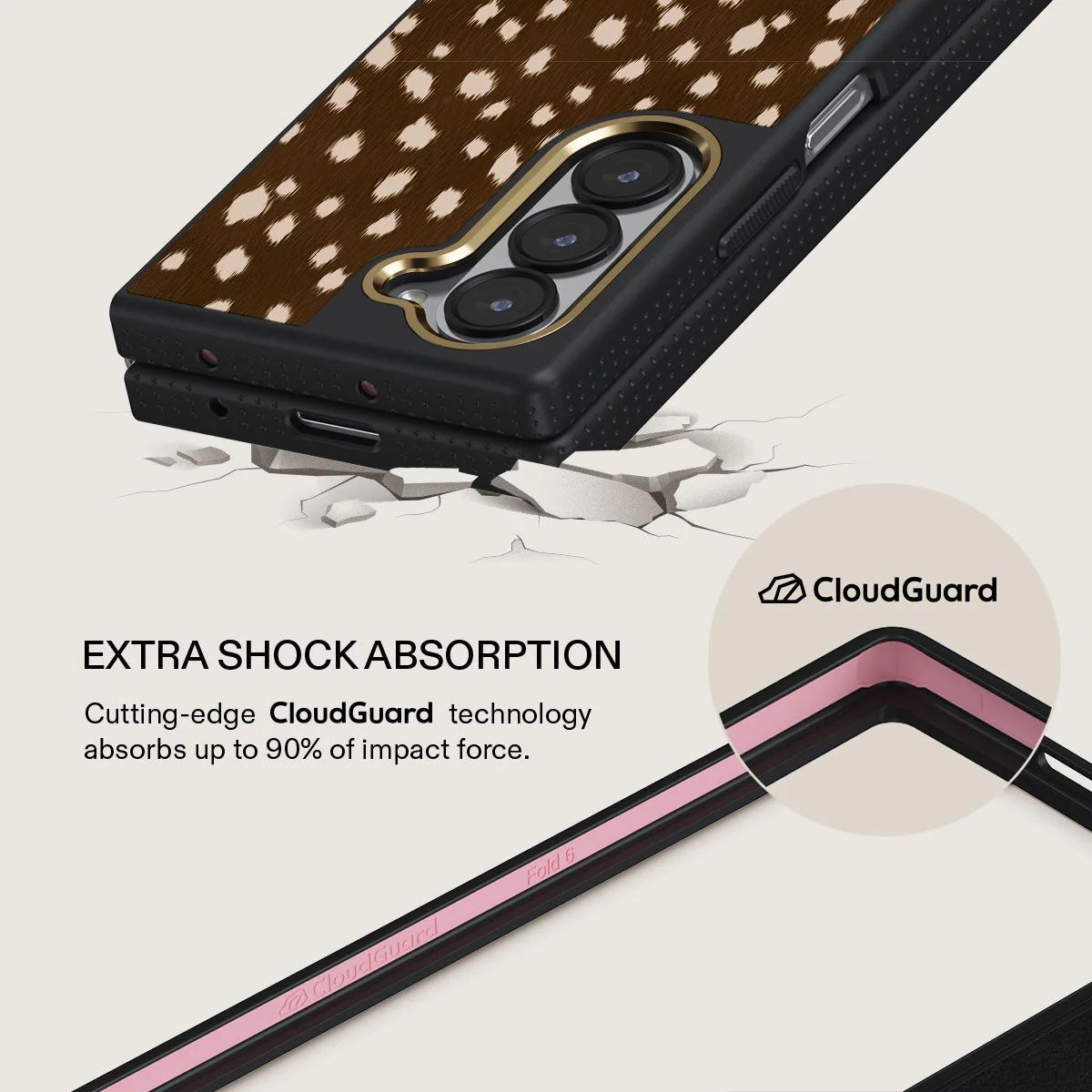 Cinnamon Roll - Samsung Galaxy Z Fold 6 Case - Image 3