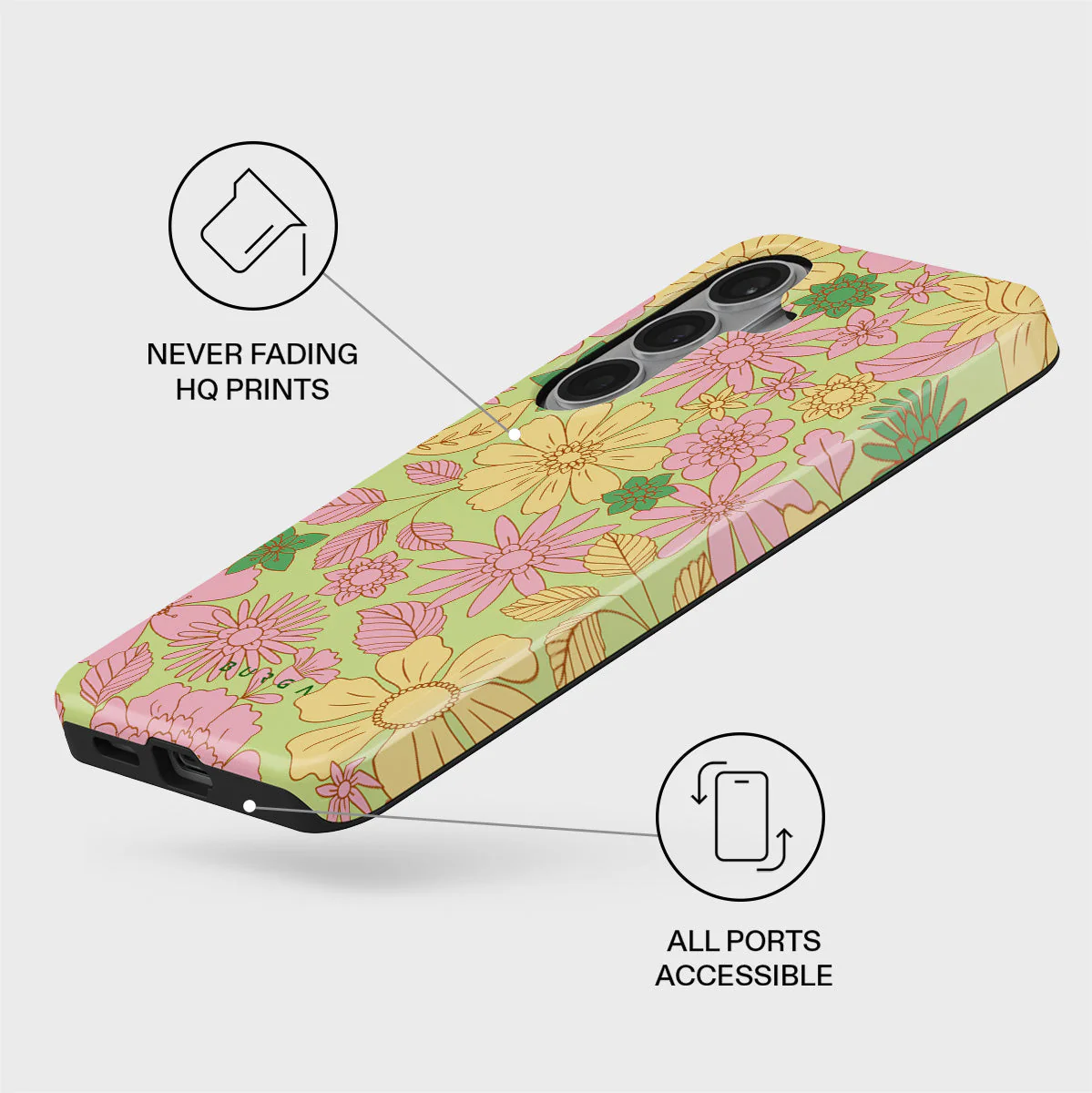Amalfi Coast - Colorful Floral Samsung Galaxy S26 Plus Case - Image 3