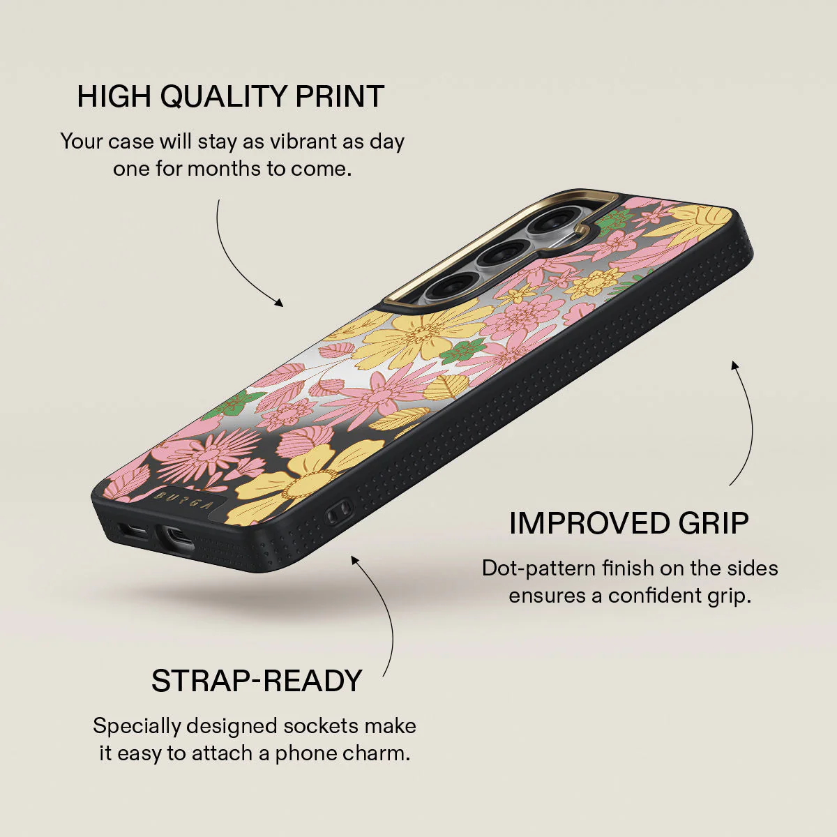 Amalfi Coast - Colorful Floral Samsung Galaxy S26 Plus Case - Image 45