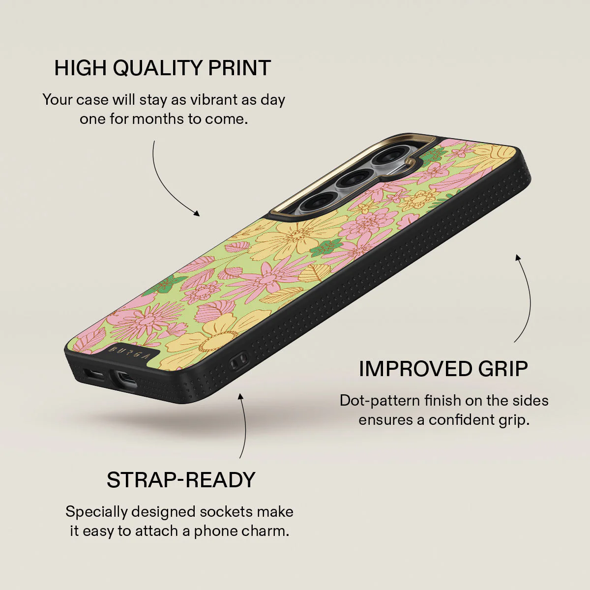 Amalfi Coast - Colorful Floral Samsung Galaxy S26 Plus Case - Image 9