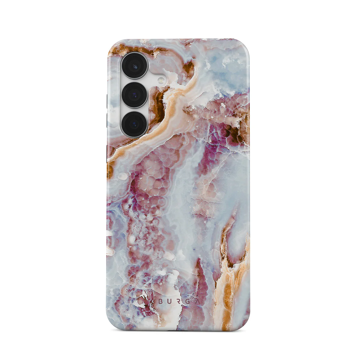 Frozen Leaves - Cute Marble Samsung Galaxy S25 FE Case