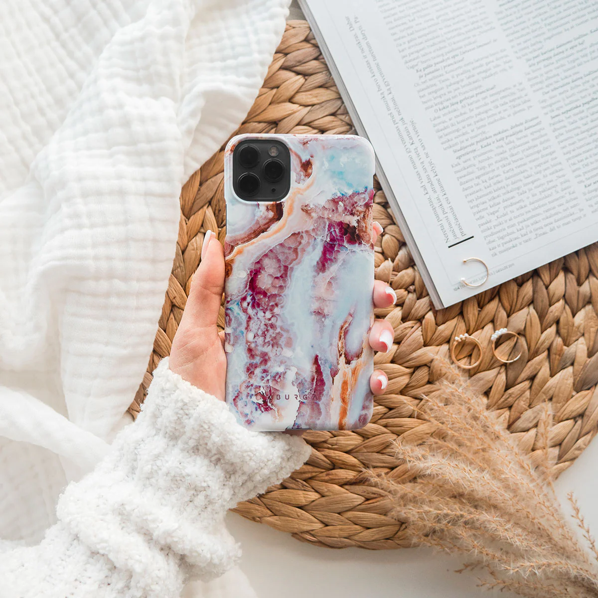 Frozen Leaves - Cute Marble Xiaomi 15T Case - Image 7