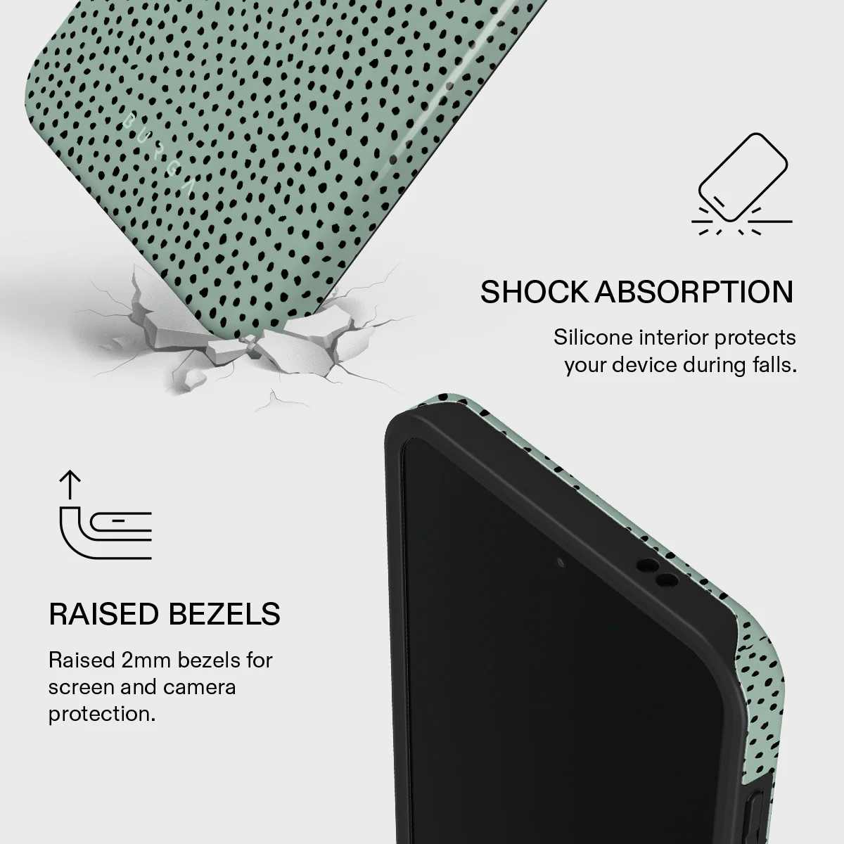 Mint Gelato - Dots Samsung Galaxy A57 5G Case - Image 4