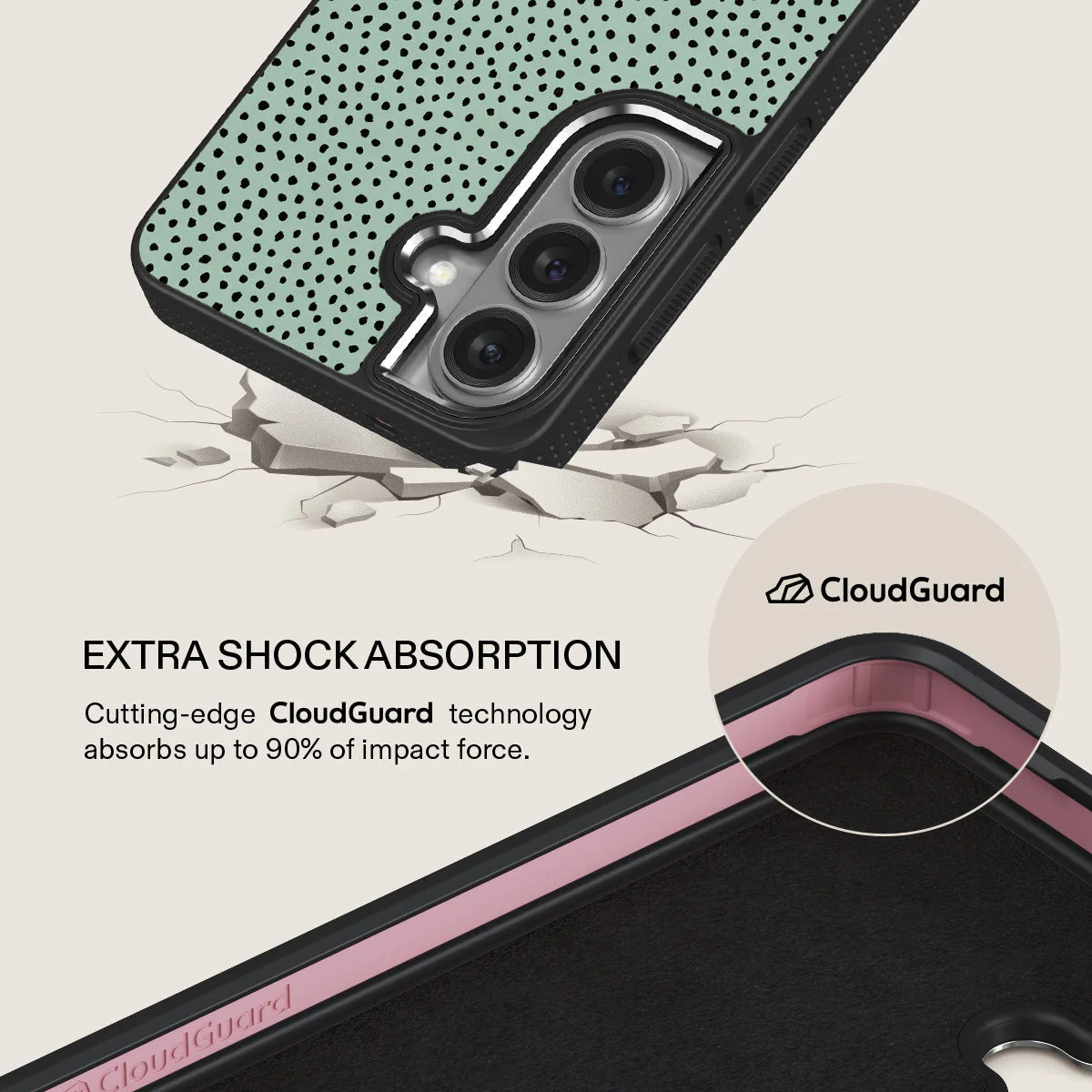Mint Gelato - Dots Samsung Galaxy S26 Case - Image 14