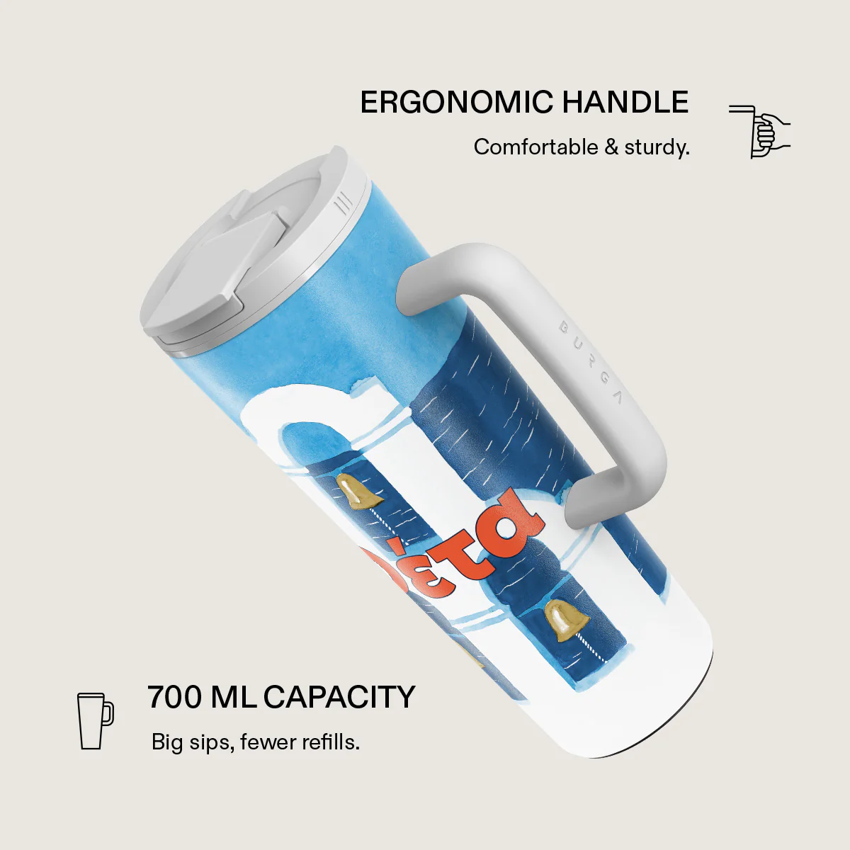 Feta - EasyGrip Travel Mug - Image 2