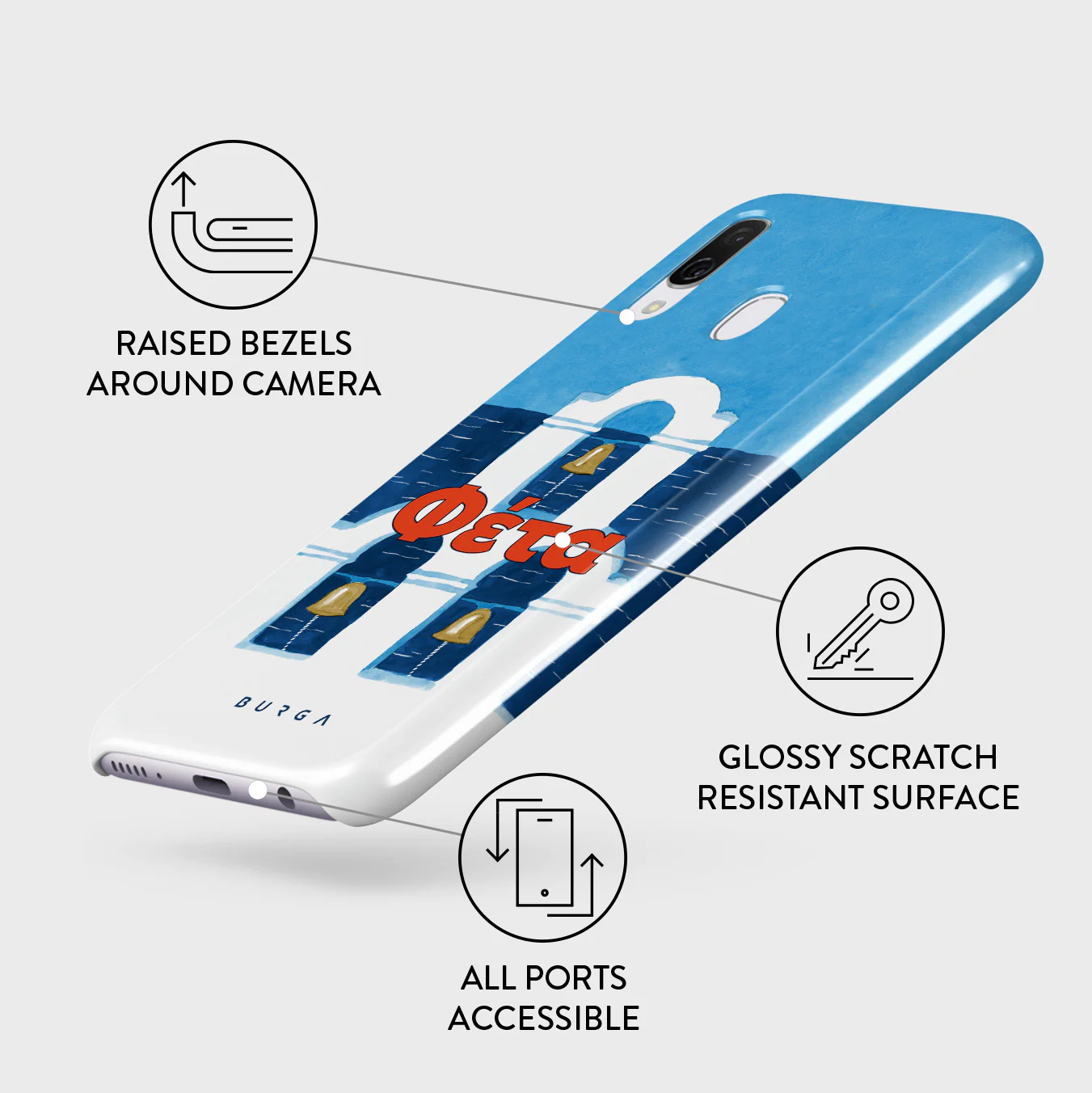 Feta - Samsung Galaxy A40 Case - Image 3