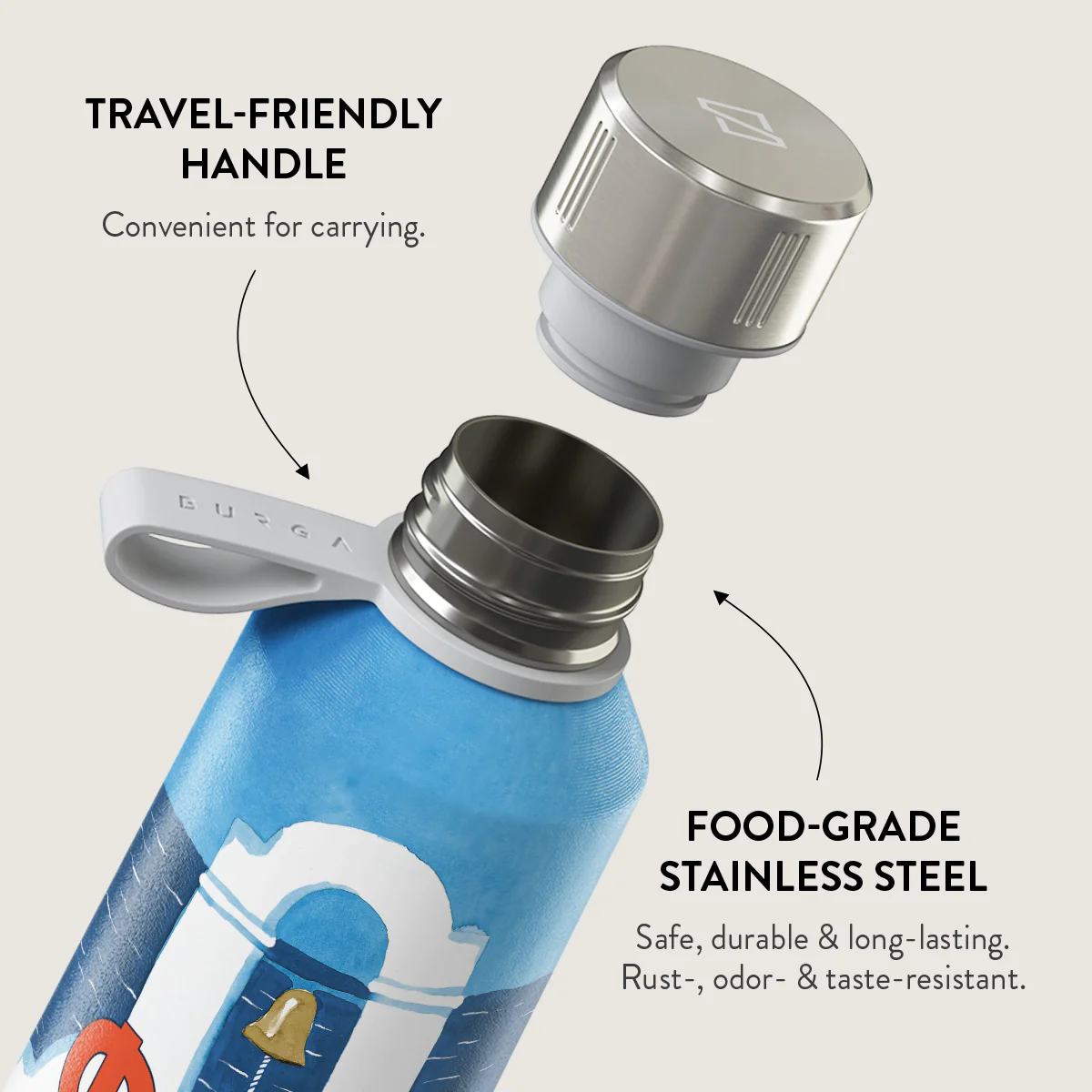 Feta - Water Bottle - Image 4